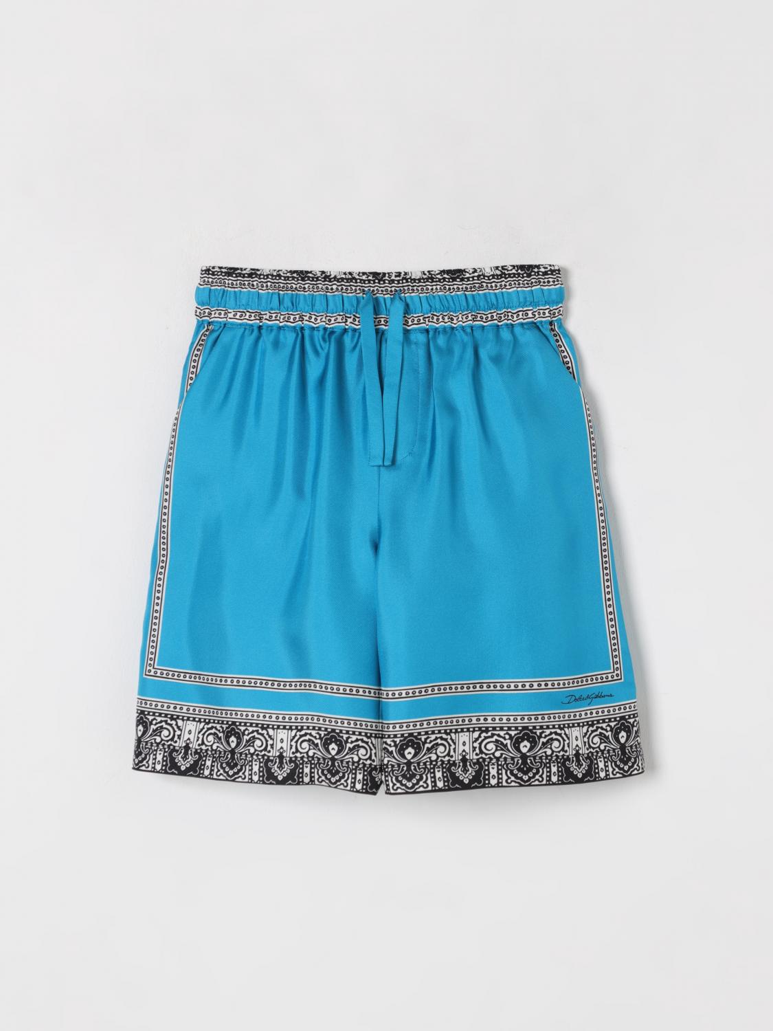 Dolce & Gabbana Shorts Kids Color Blue In Blue