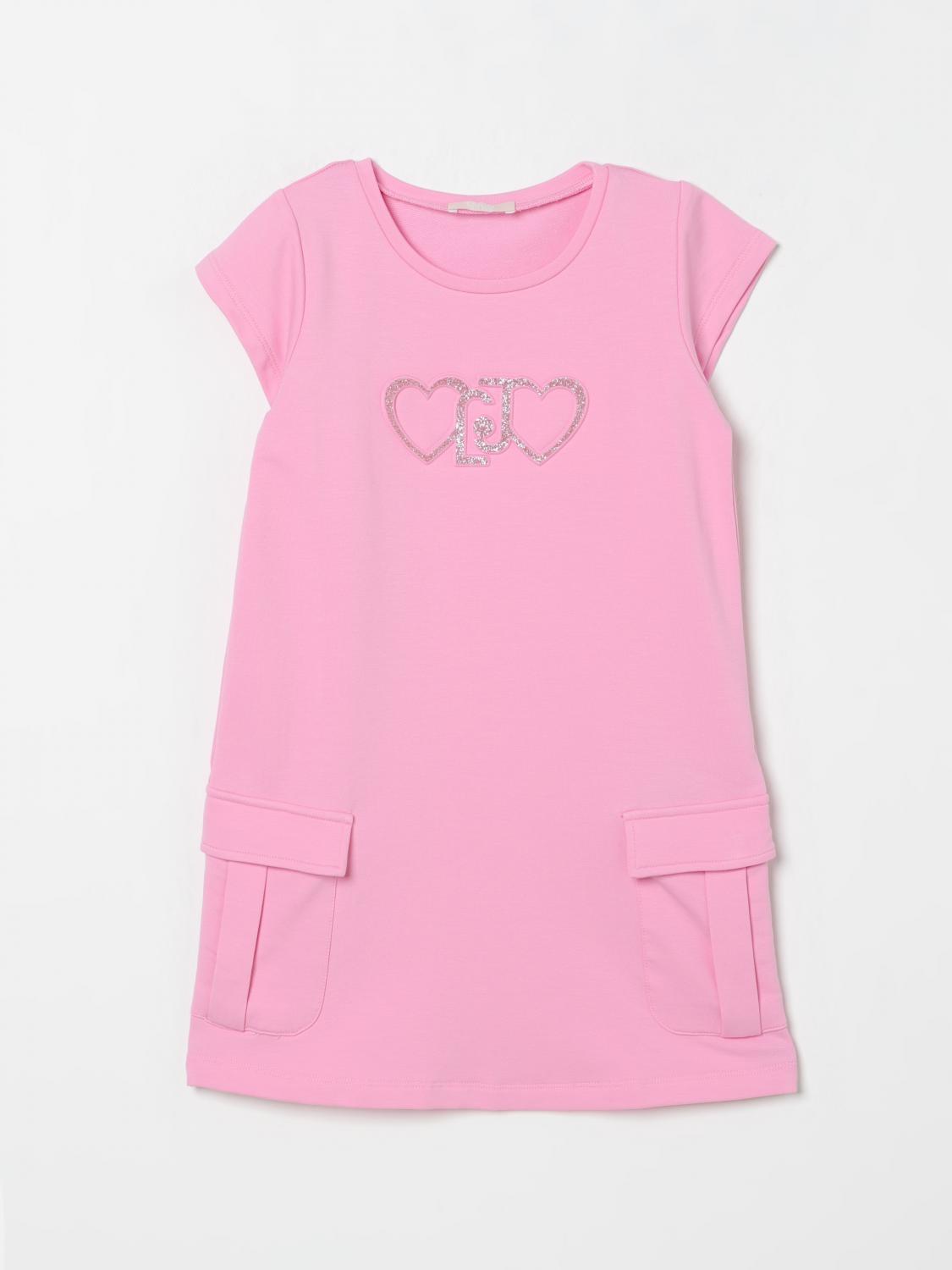 Shop Liu •jo Dress Liu Jo Kids Color Pink