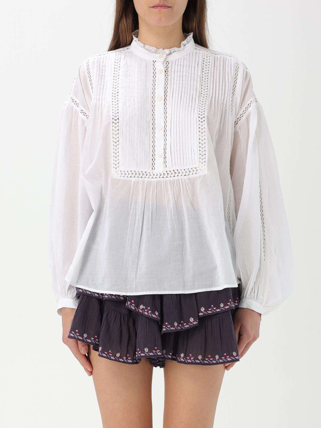 ISABEL MARANT ÉTOILE TOP ISABEL MARANT ETOILE WOMAN COLOR WHITE G57583001