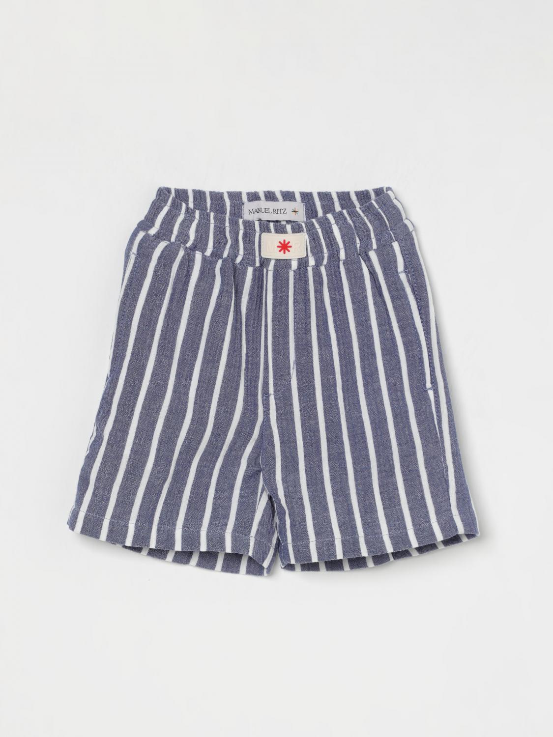 Manuel Ritz Bermuda A Righe In Blue