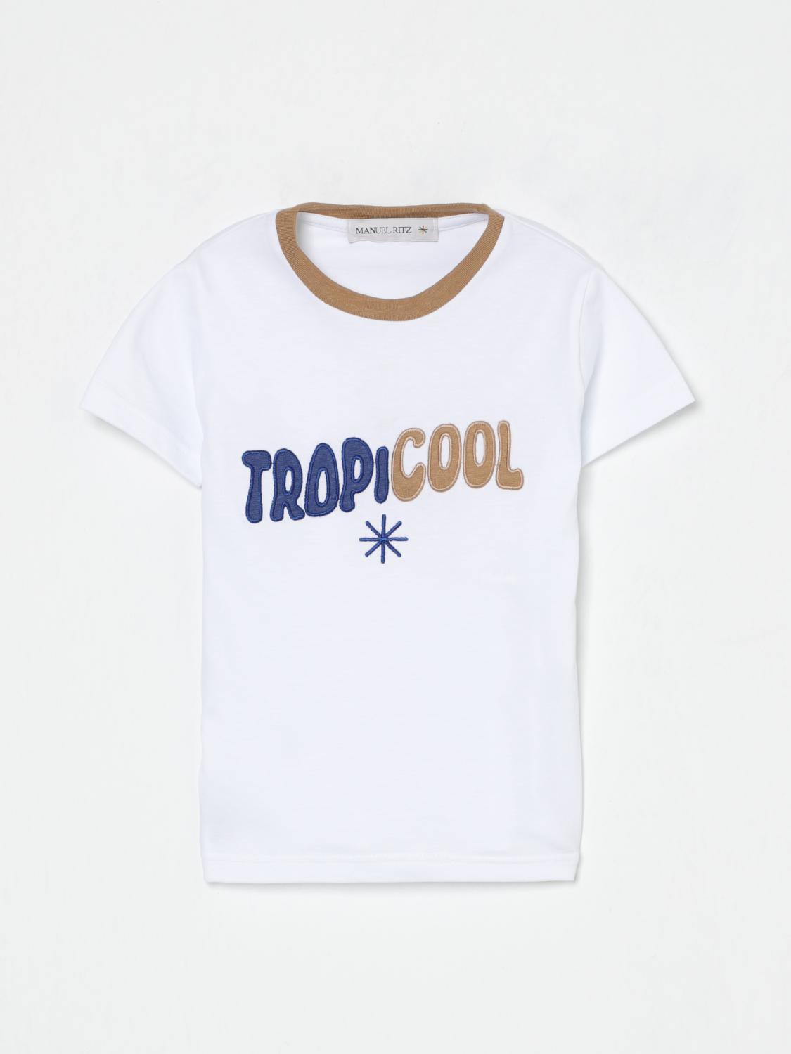 Manuel Ritz T-shirt  Kids Color White In White