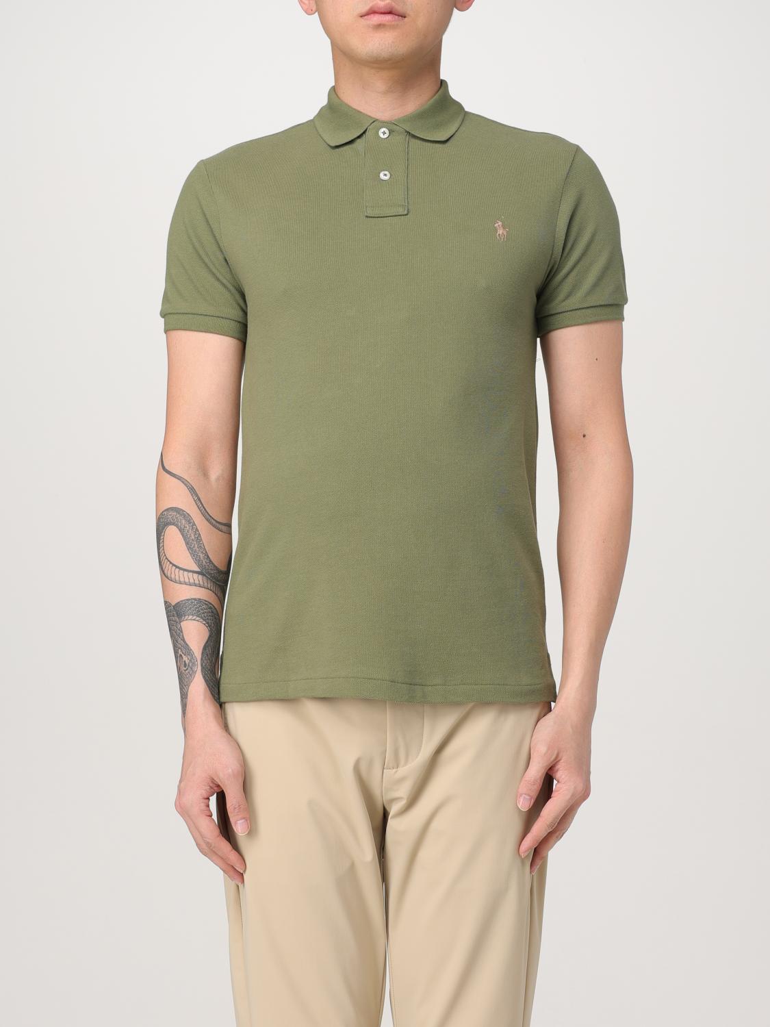 Polo Ralph Lauren Polo Shirt Men Color Green In Green