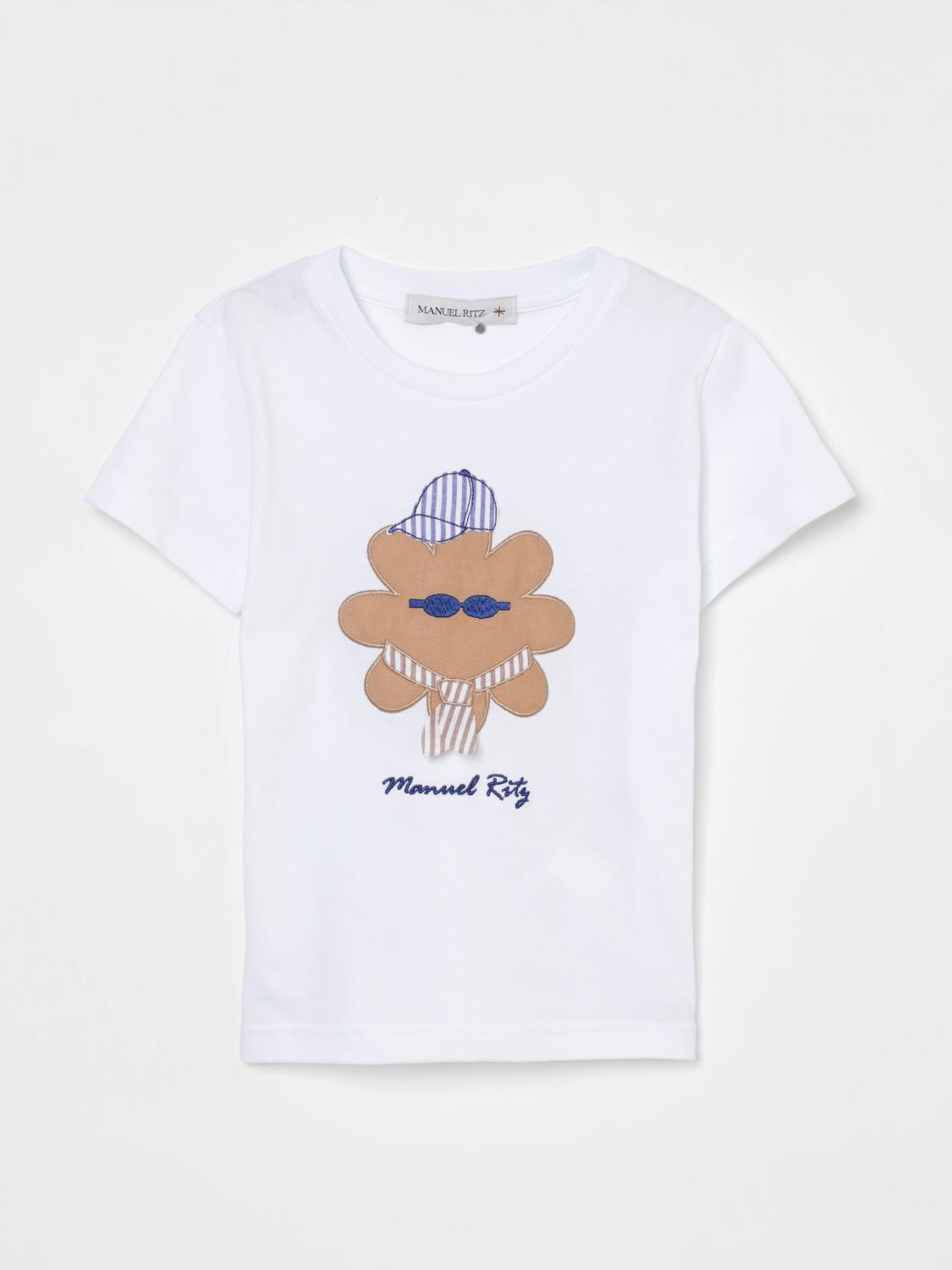 Manuel Ritz T-shirt Kids Color White In White