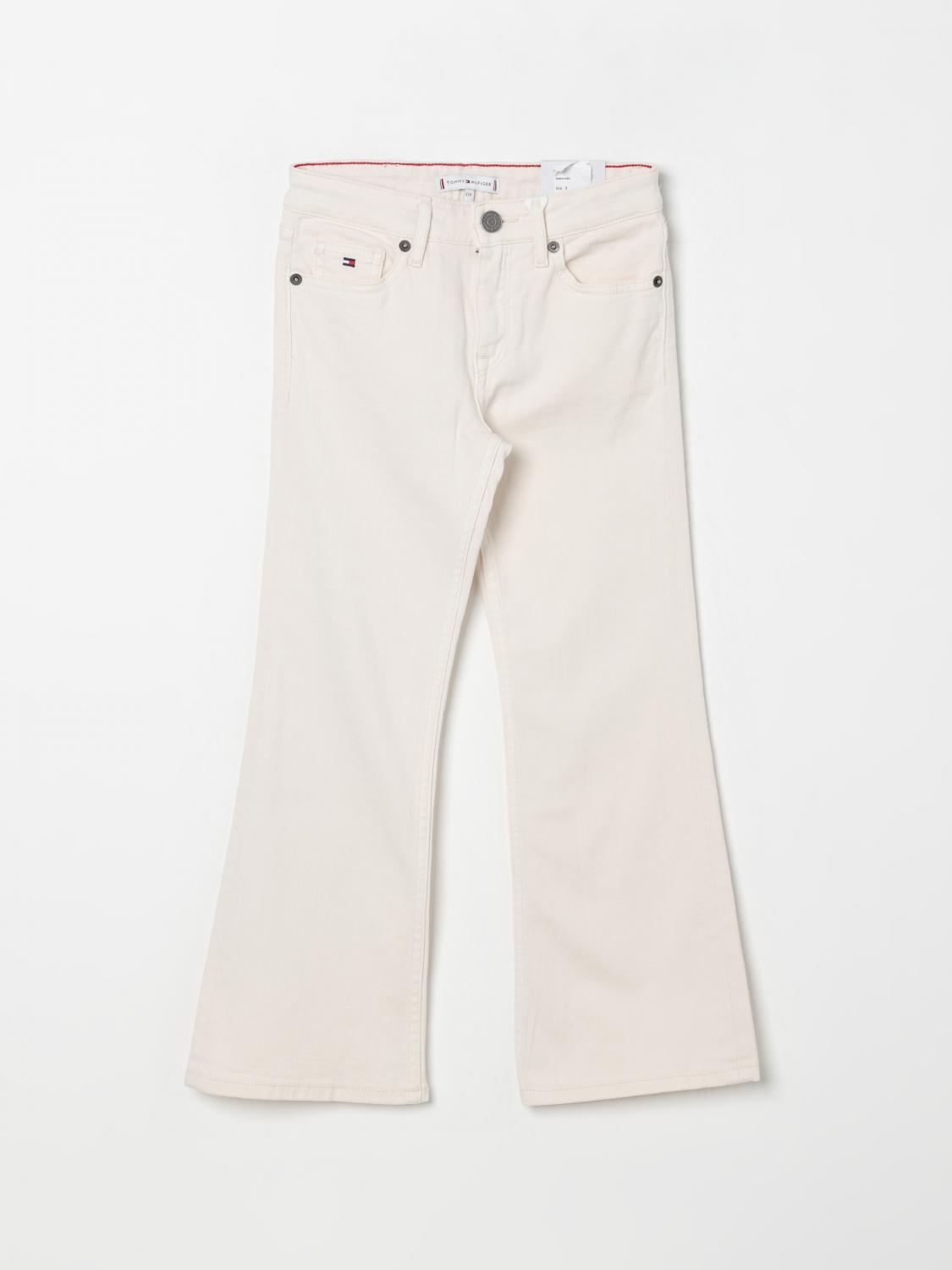 Tommy Hilfiger Pants Kids Color Ecru In Ecru