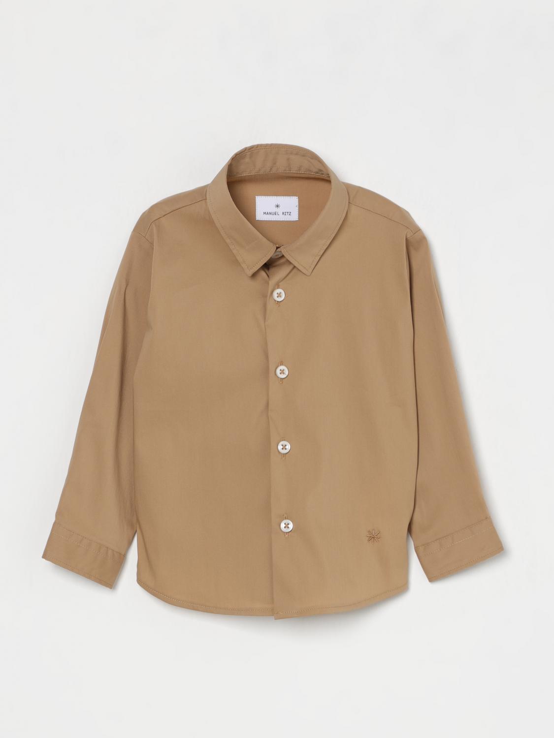 Manuel Ritz Shirt Kids Color Camel In Camel