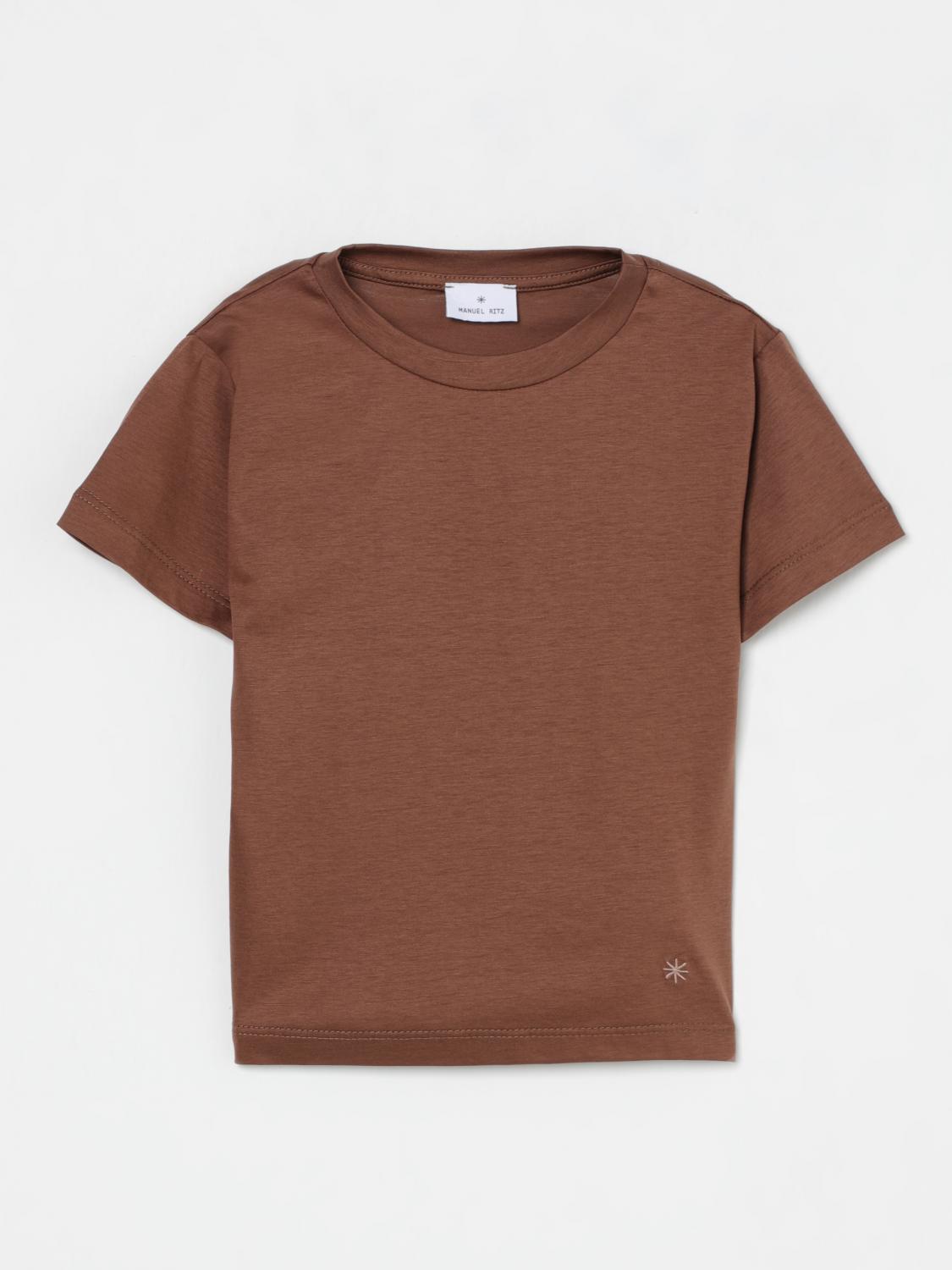 Manuel Ritz T-shirt  Kids Color Brown In Brown