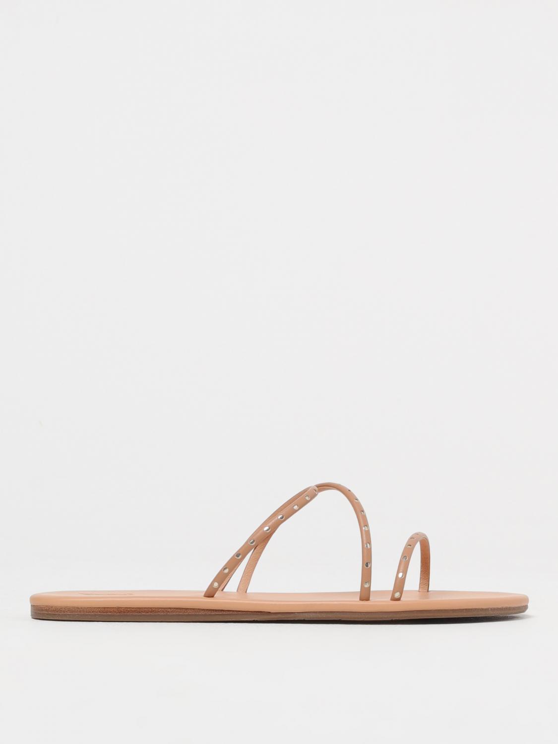 Ancient Greek Sandal Flat Sandals Woman Color Beige In Beige