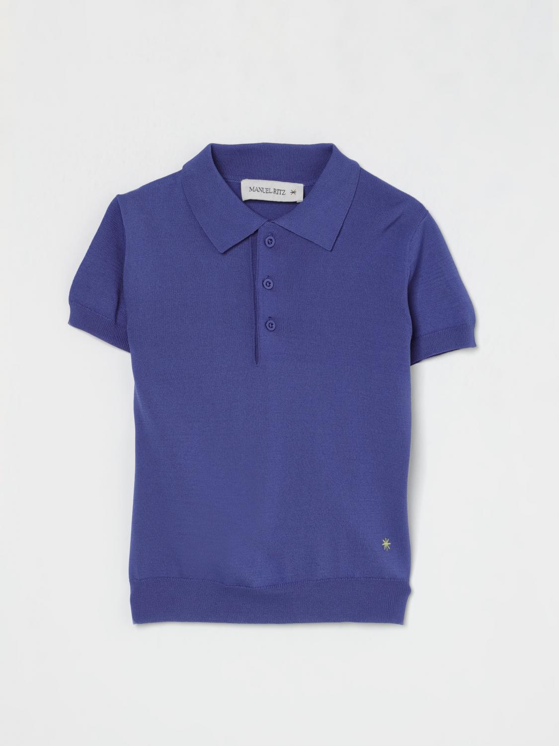 Manuel Ritz Polo Shirt  Kids Color Blue In Blue