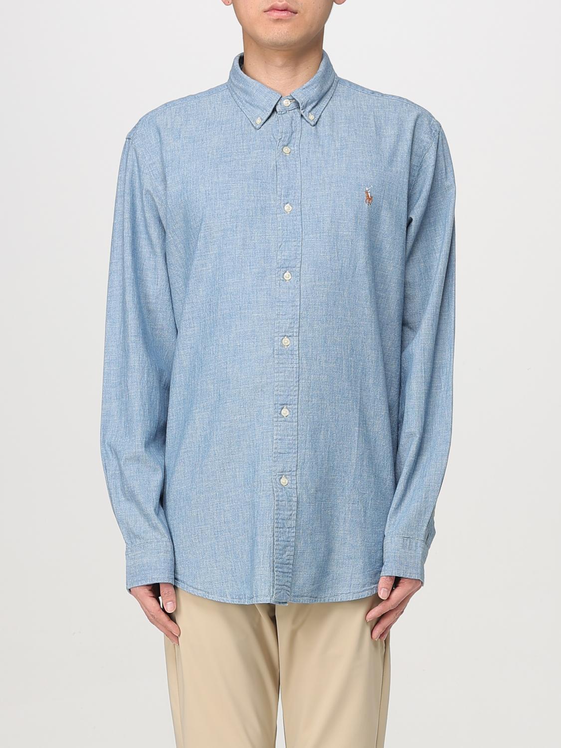 Polo Ralph Lauren Shirt Men Color Blue In Blue