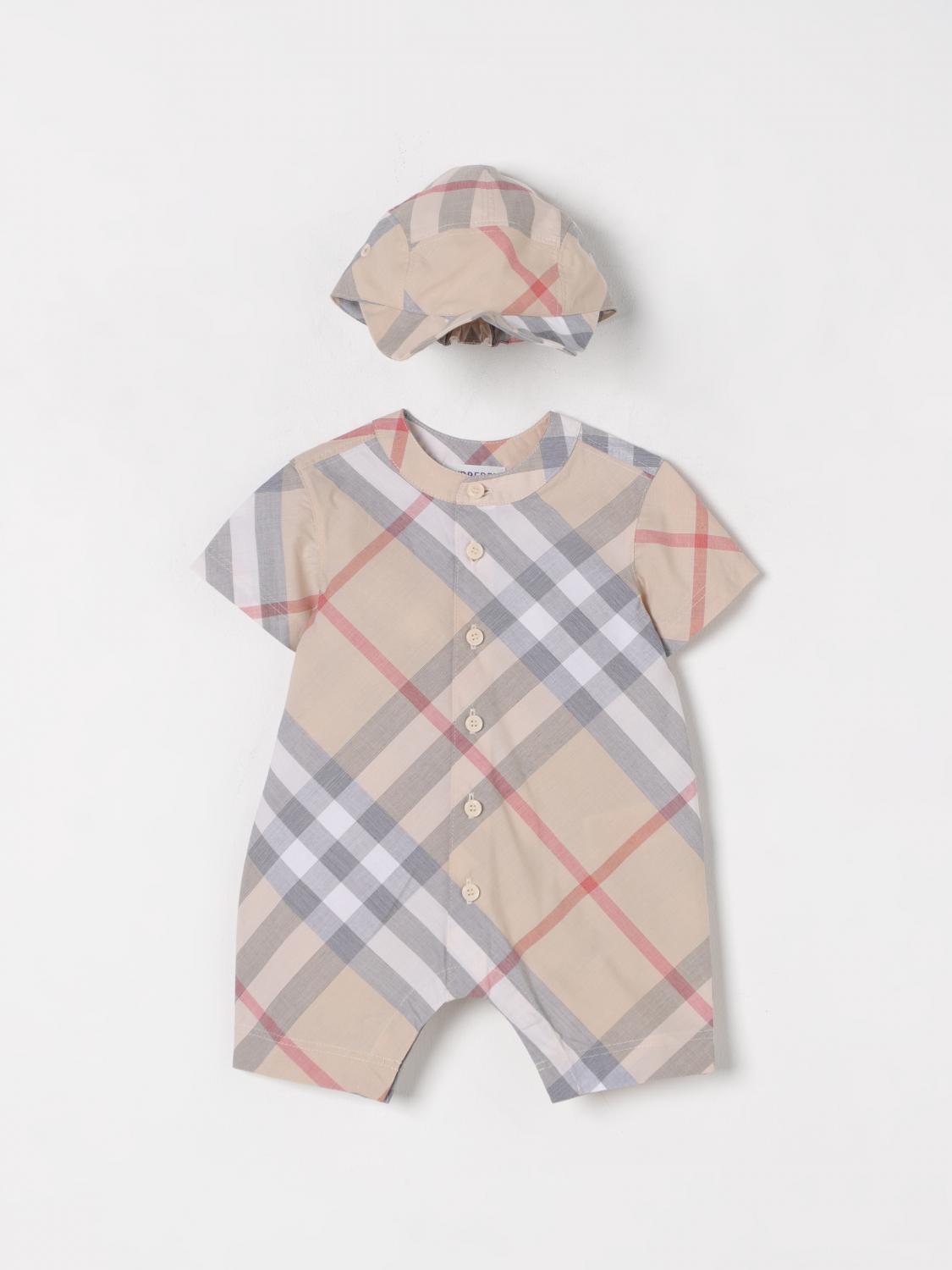 Burberry Jumpsuit  Kids Color Grey In Grey