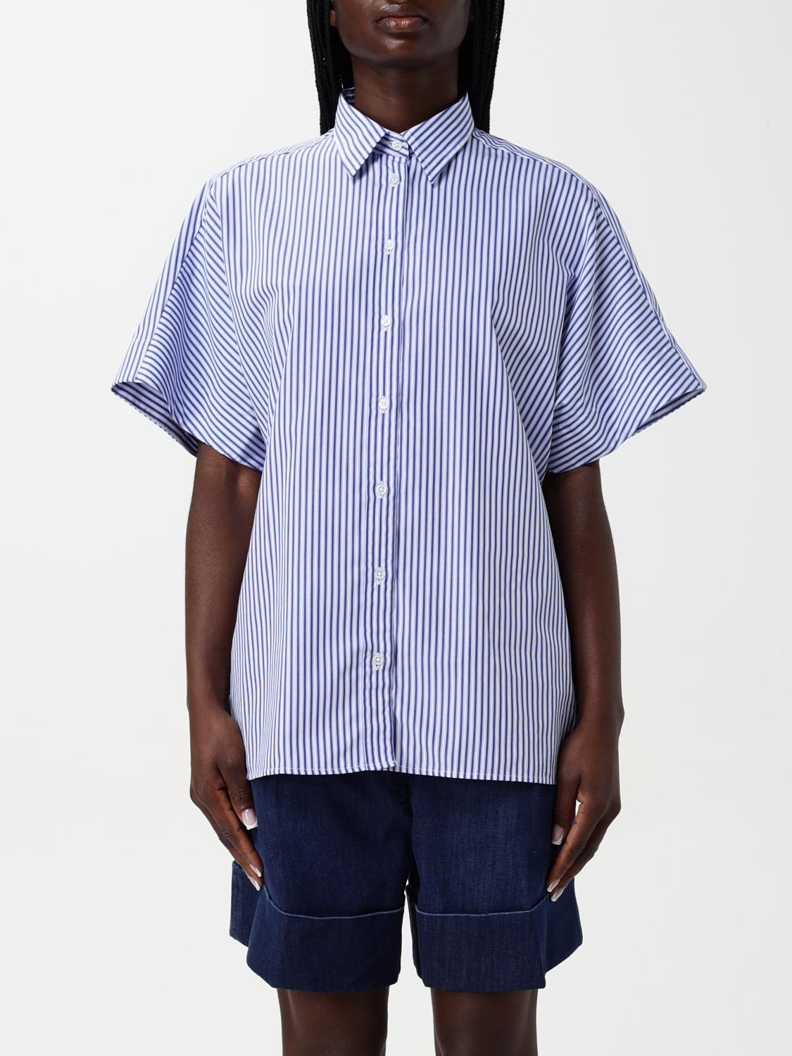 Fay Stripe Shirt In Blau