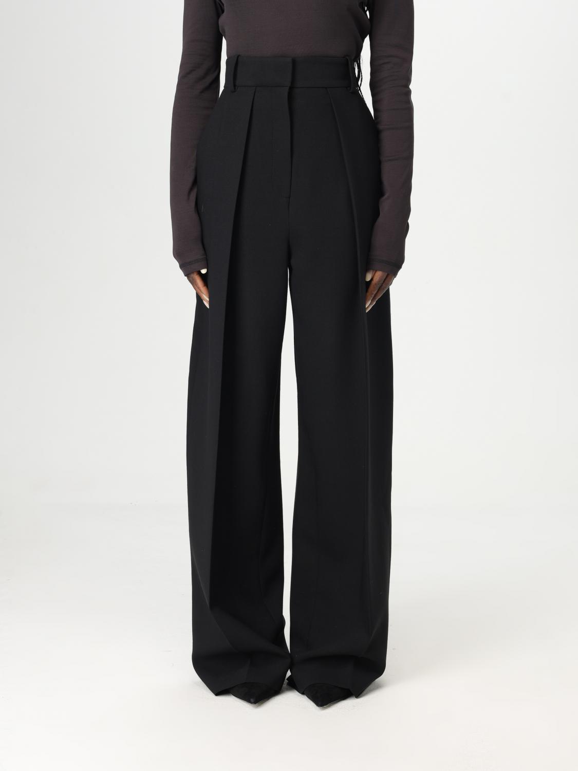 Khaite Pants Woman Color Black In Black