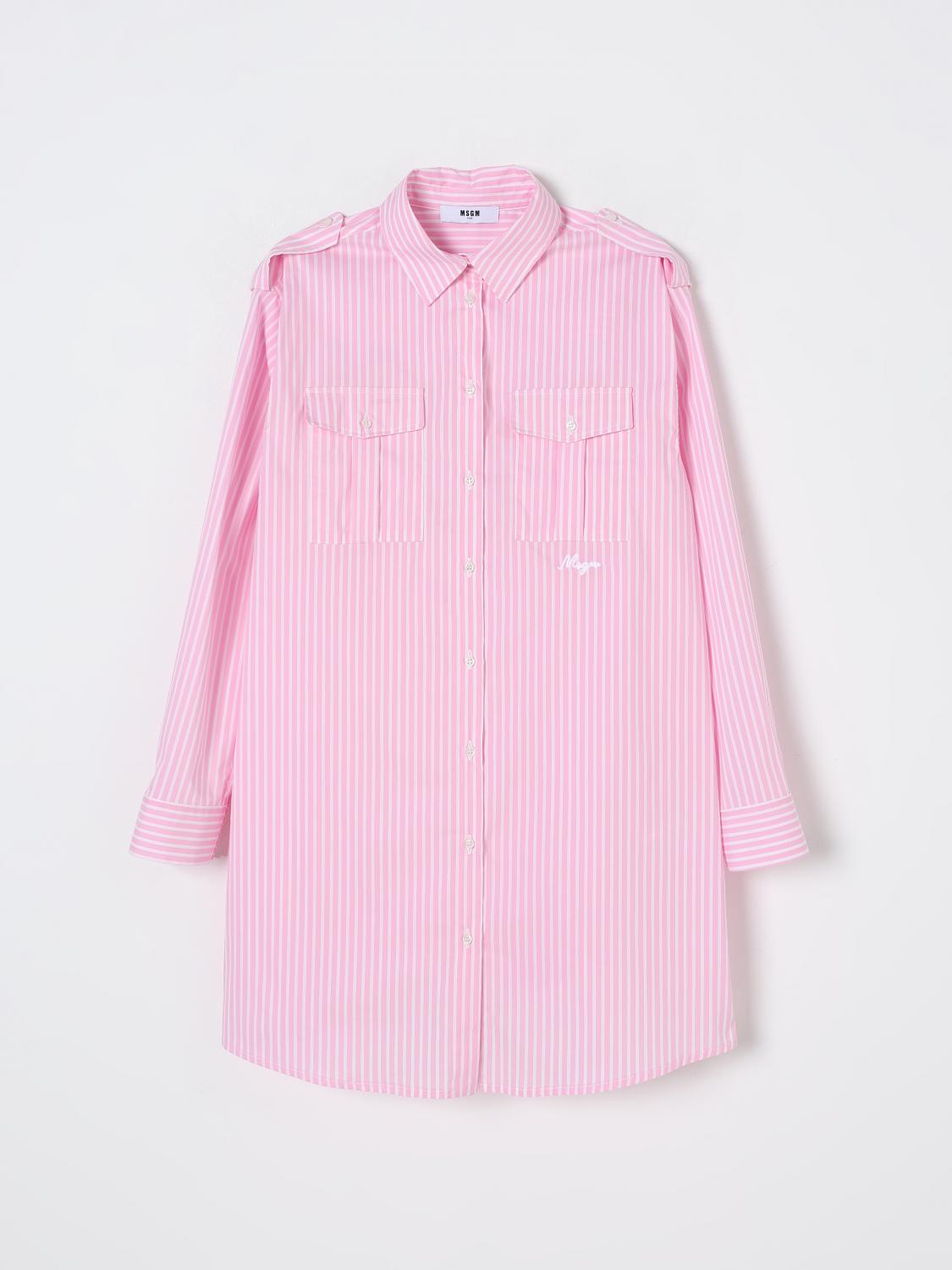 MSGM DRESS MSGM KIDS KIDS COLOR PINK