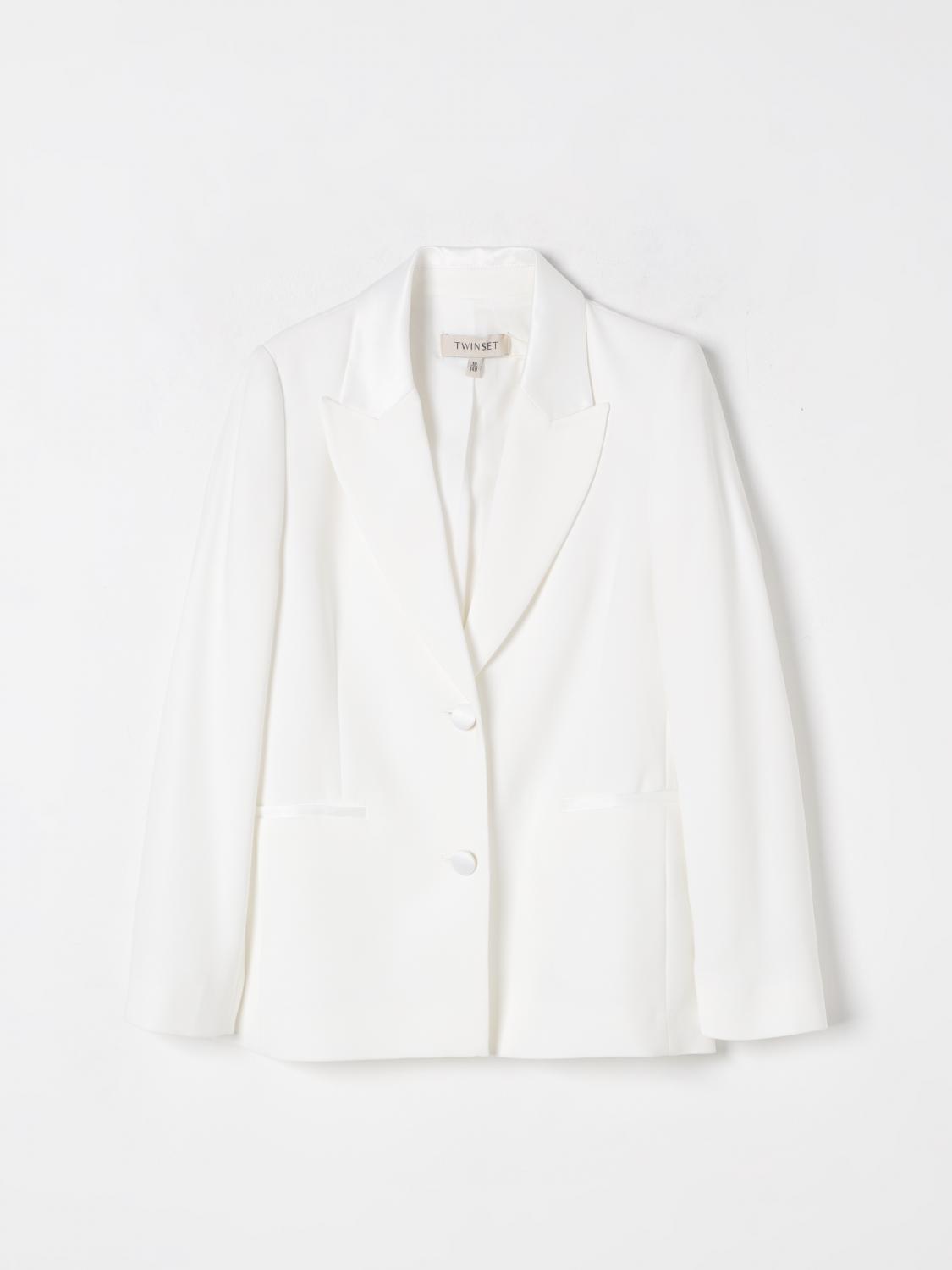 Twinset Jacket Kids Color White In White