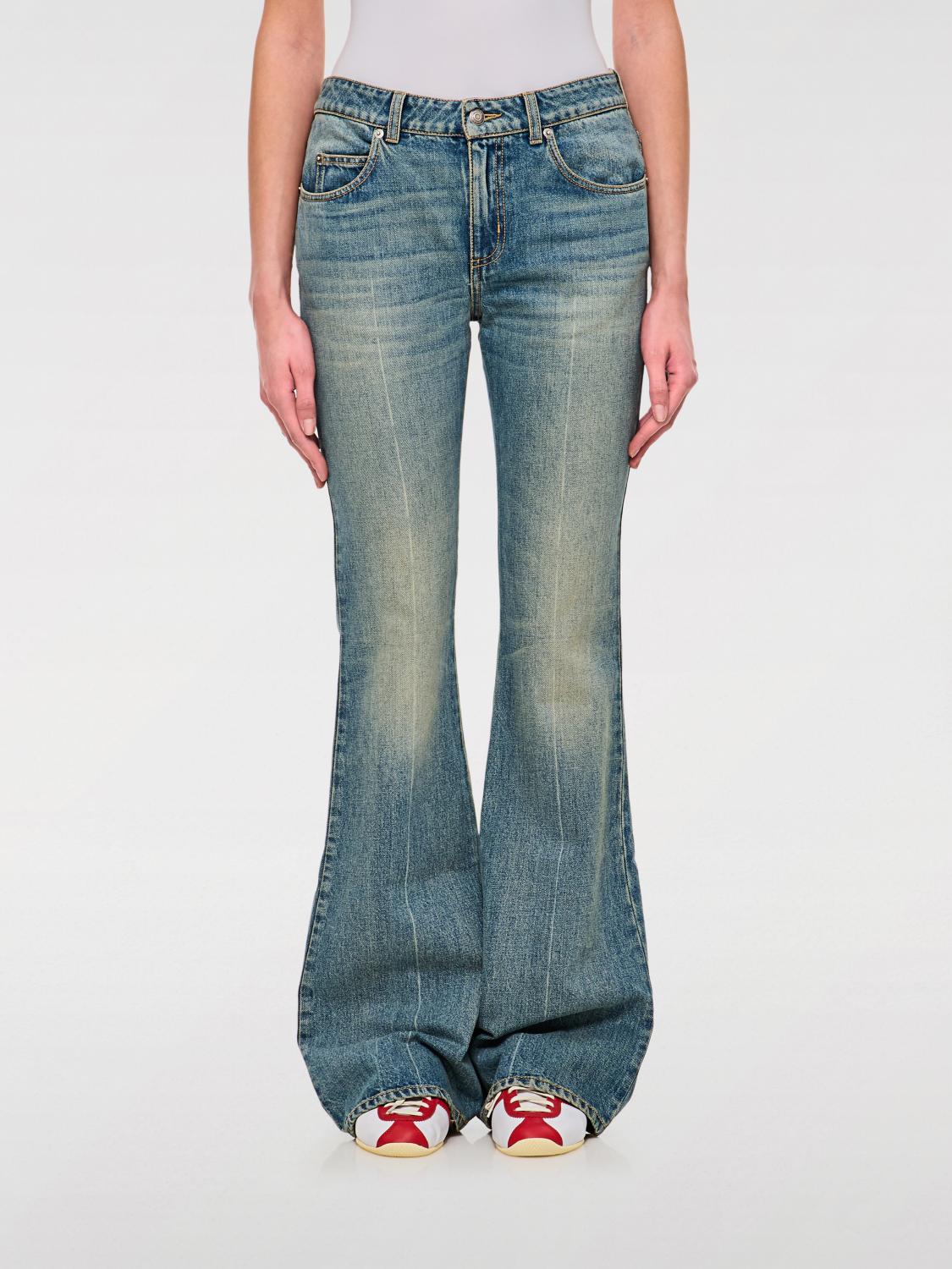 Shop Alexander Mcqueen Jeans Woman Color Blue
