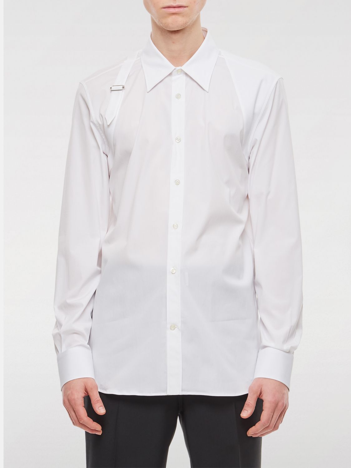 Shop Alexander Mcqueen Shirt Men Color White