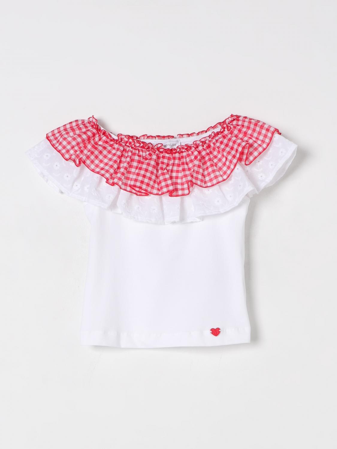 Monnalisa T-shirt  Kids Color White In White