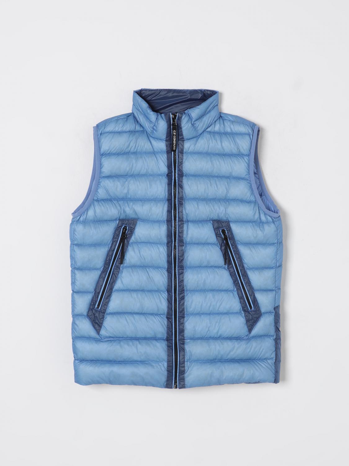 C.p. Company Waistcoat  Kids Color Blue In Blue