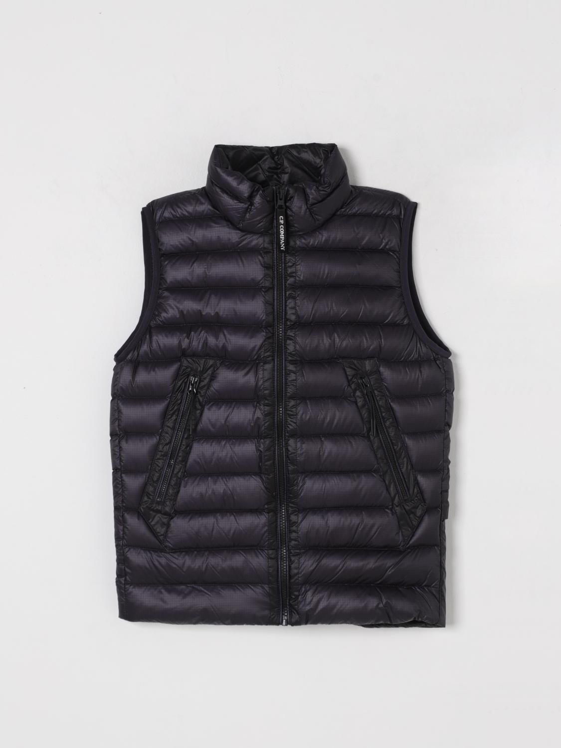 Shop C.p. Company Waistcoat C. P. Company Kids Color Blue 1