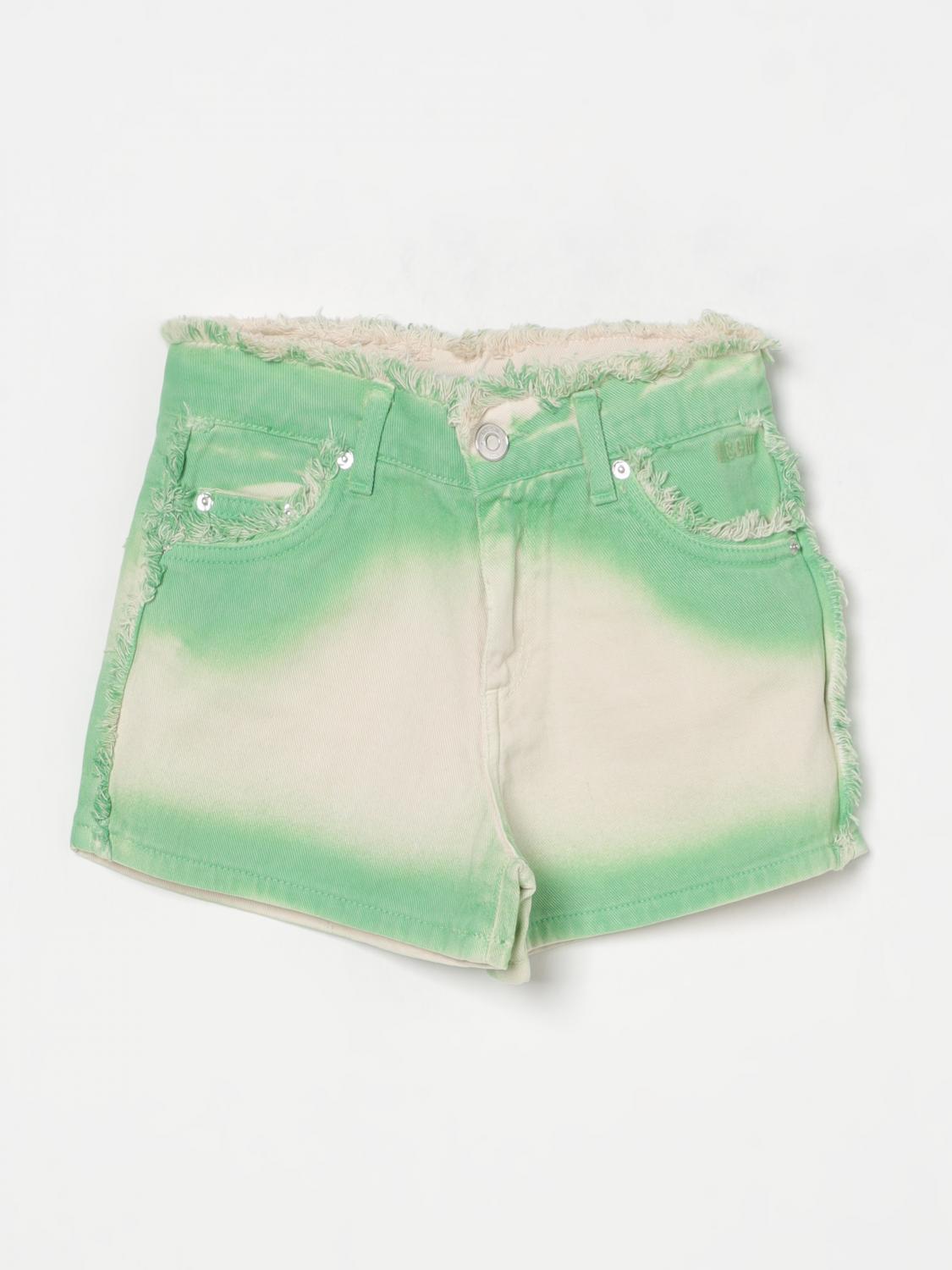 Shop Msgm Short Kids Kids Color Green