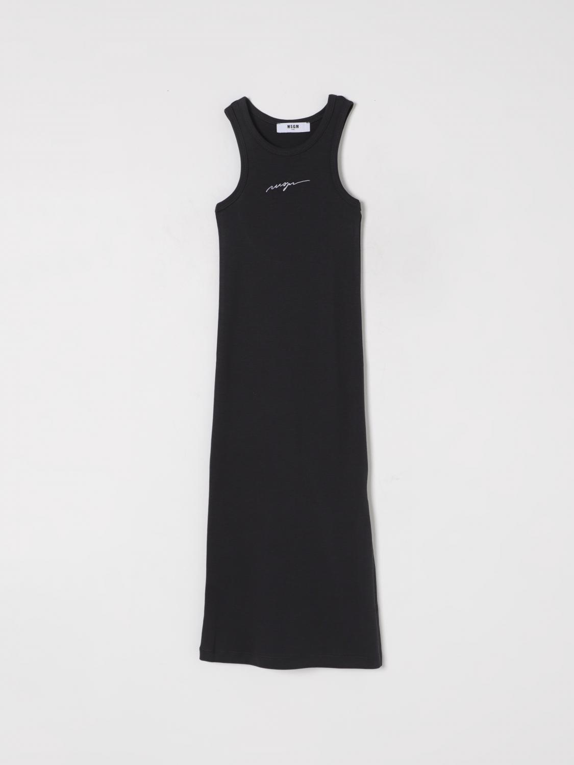Msgm Dress Kids Kids Color Black In Black