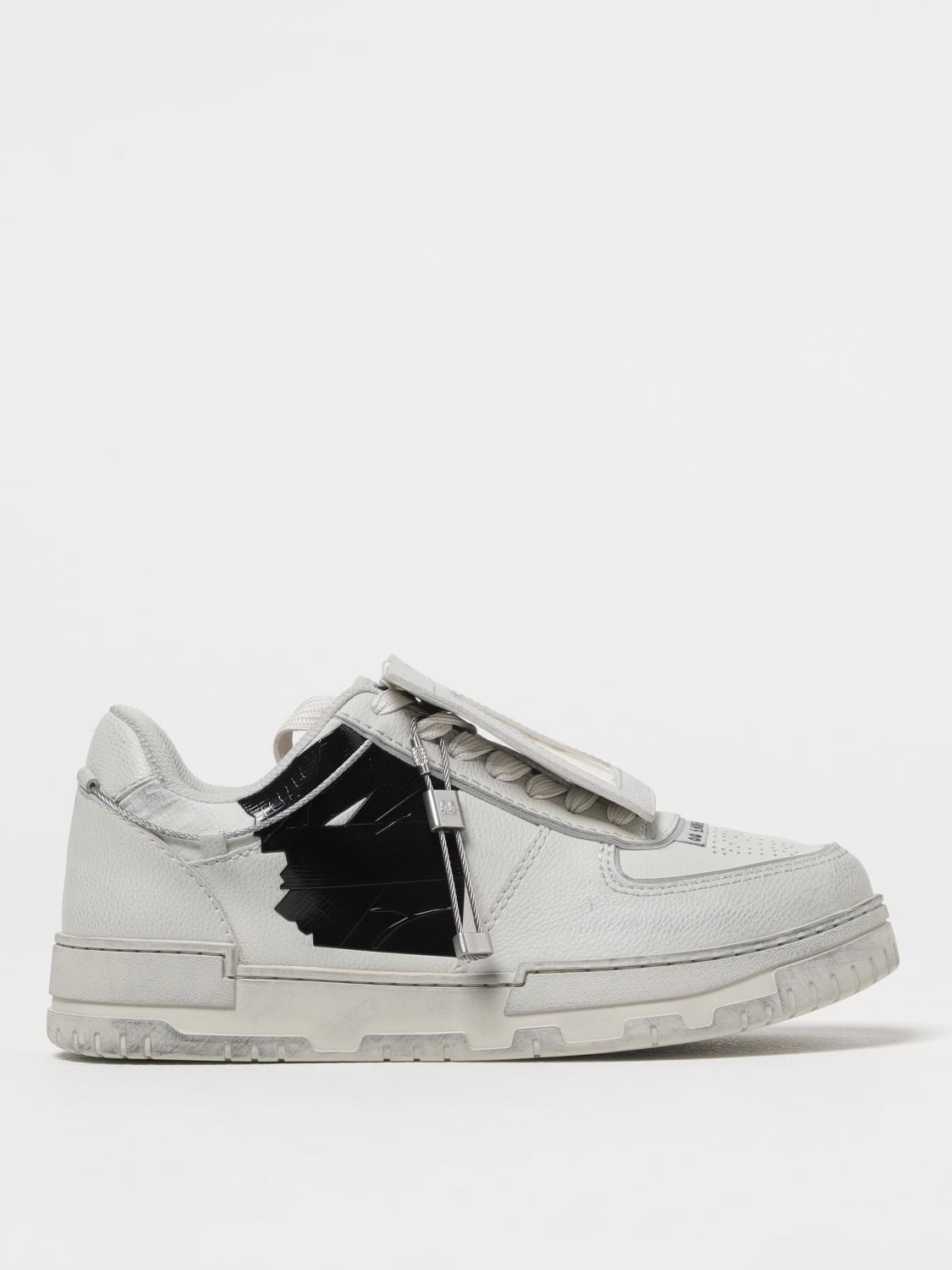 44 Label Group Avril Sneaker Sneakers In Grey Leather In White