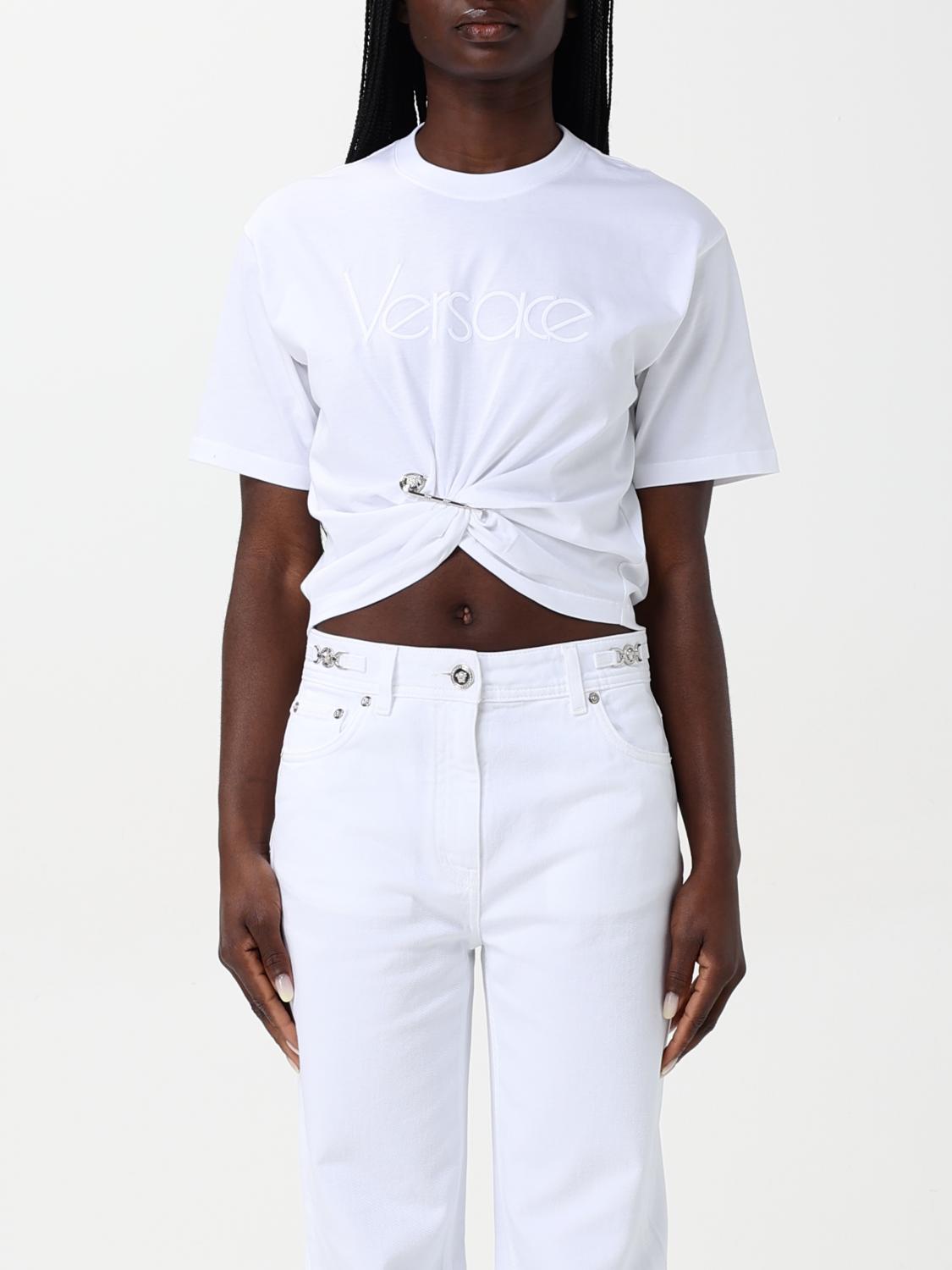 T-Shirt VERSACE Woman color White