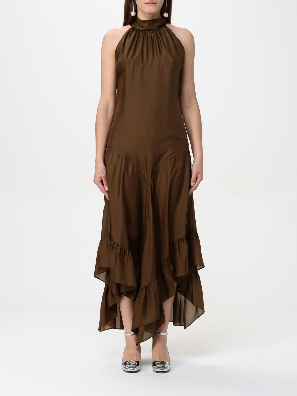 Philosophy Di Lorenzo Serafini Dress Woman In Brown