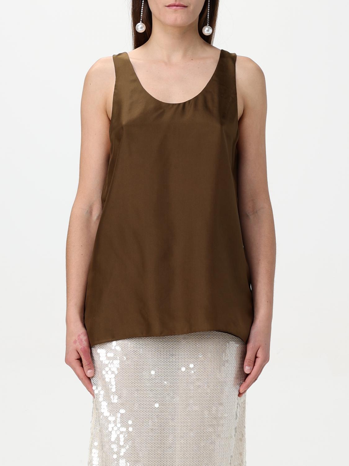 Philosophy Di Lorenzo Serafini Top Woman Color Brown In Brown