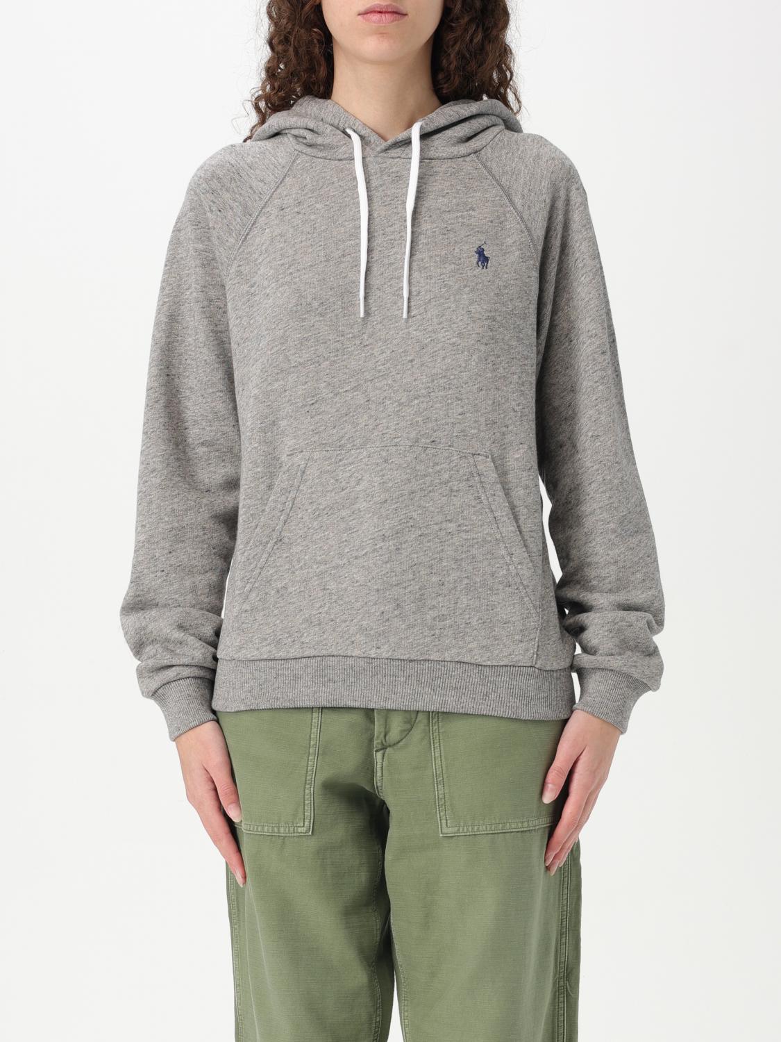 Shop Polo Ralph Lauren Sweatshirt Woman Color Grey