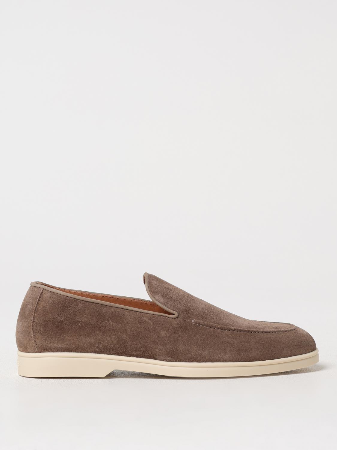 Doucal's Moccasin Adler In Soft Calf Suede In Braun