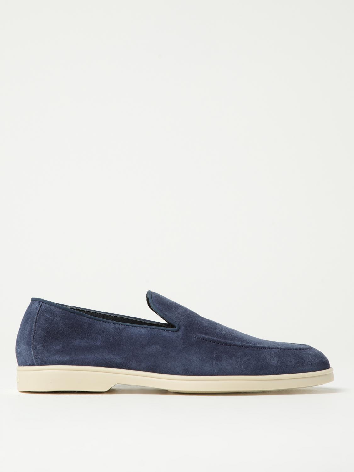 Doucal's Adler Loafer In Storm Vision Suede