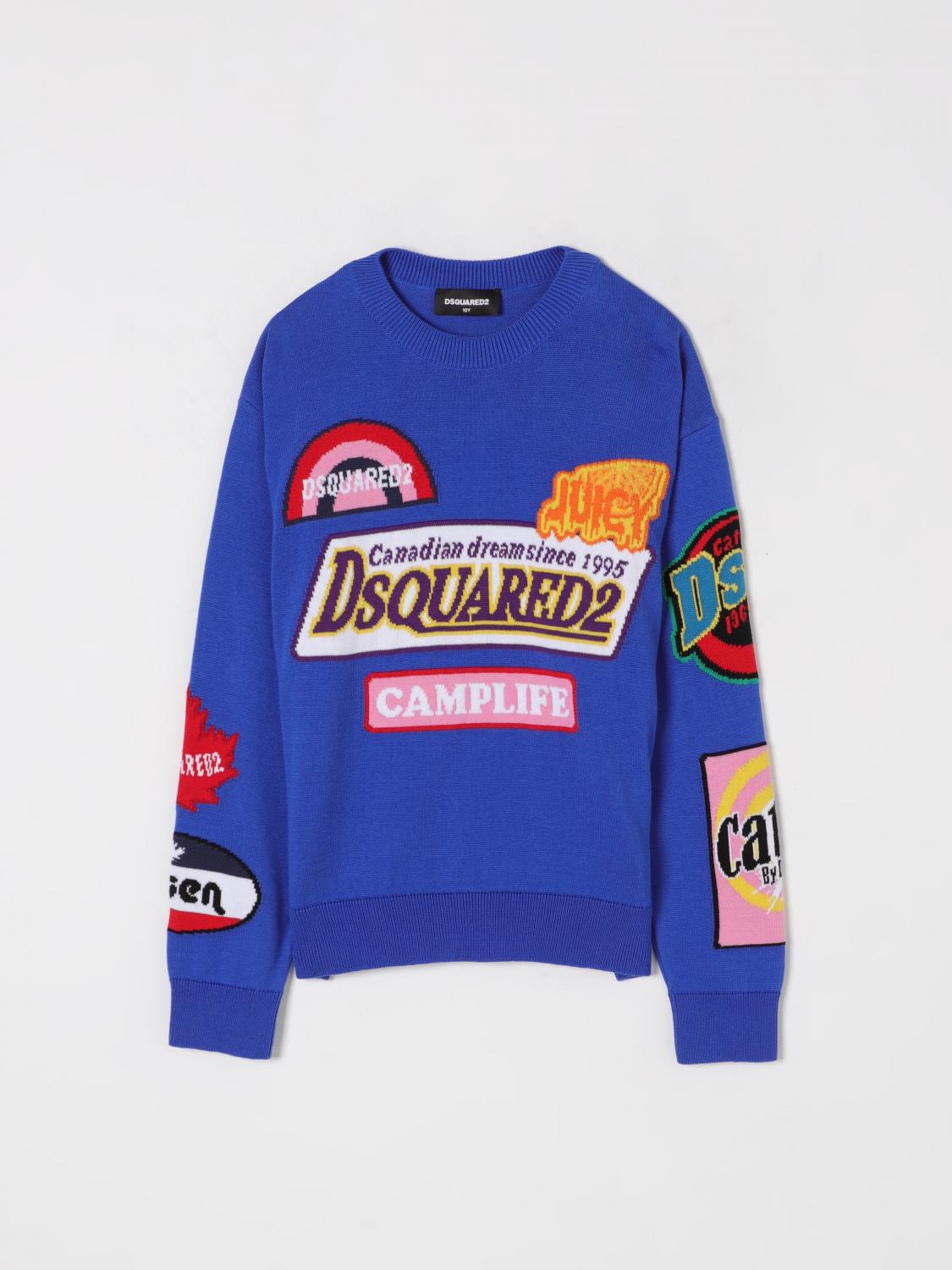 Dsquared2 Sweater Kids Color Blue In Blue