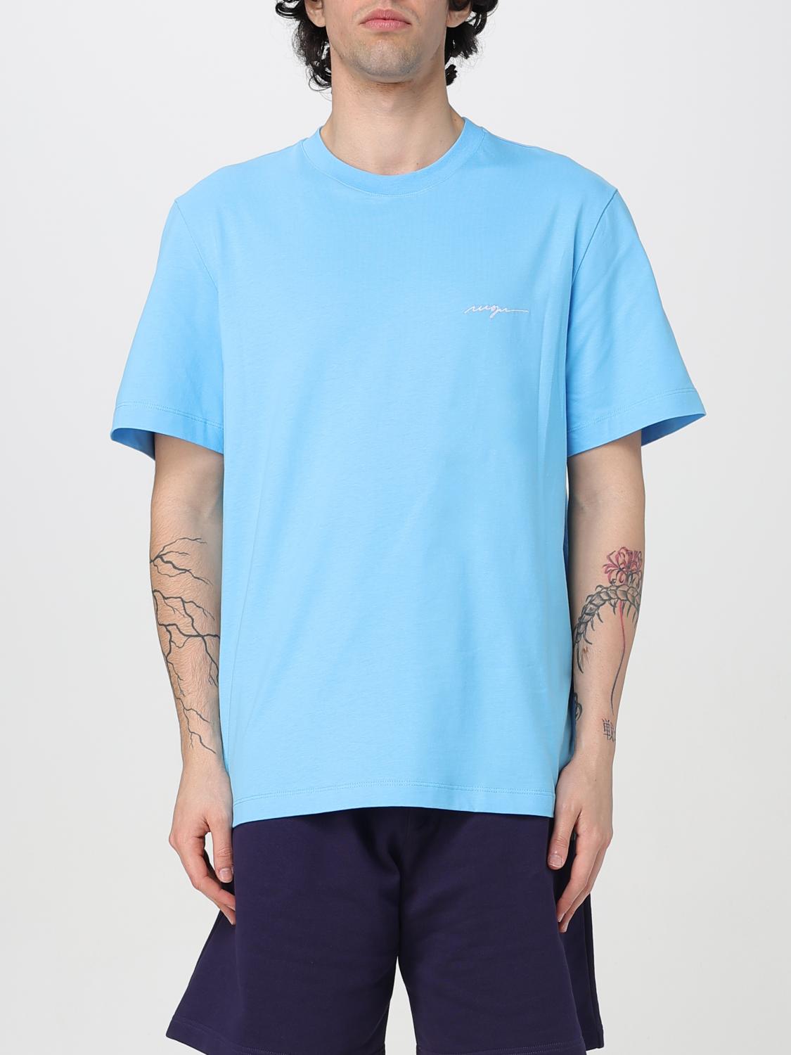 Msgm T-shirt Herren Farbe Blau In Blau
