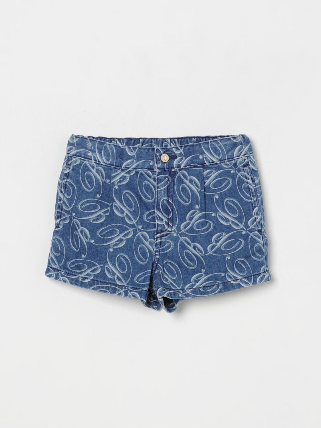 Miss Blumarine Short  Kids Color Denim In Denim