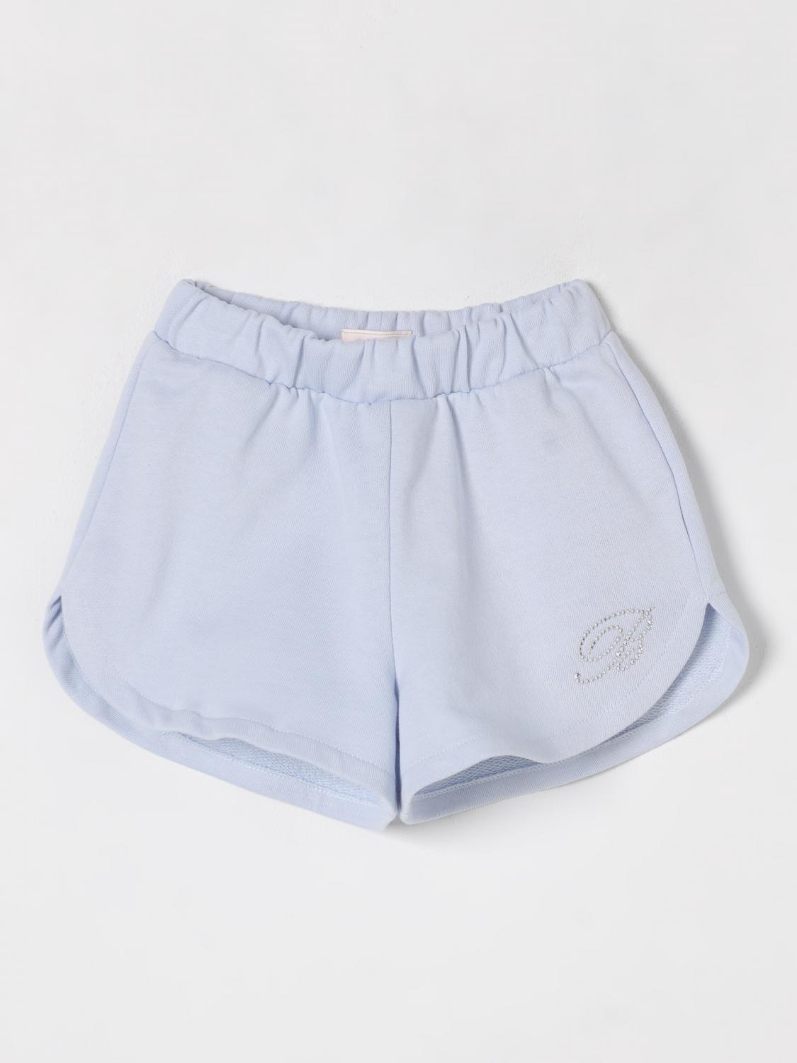 Miss Blumarine Short Kids Color Gnawed Blue In Gnawed Blue