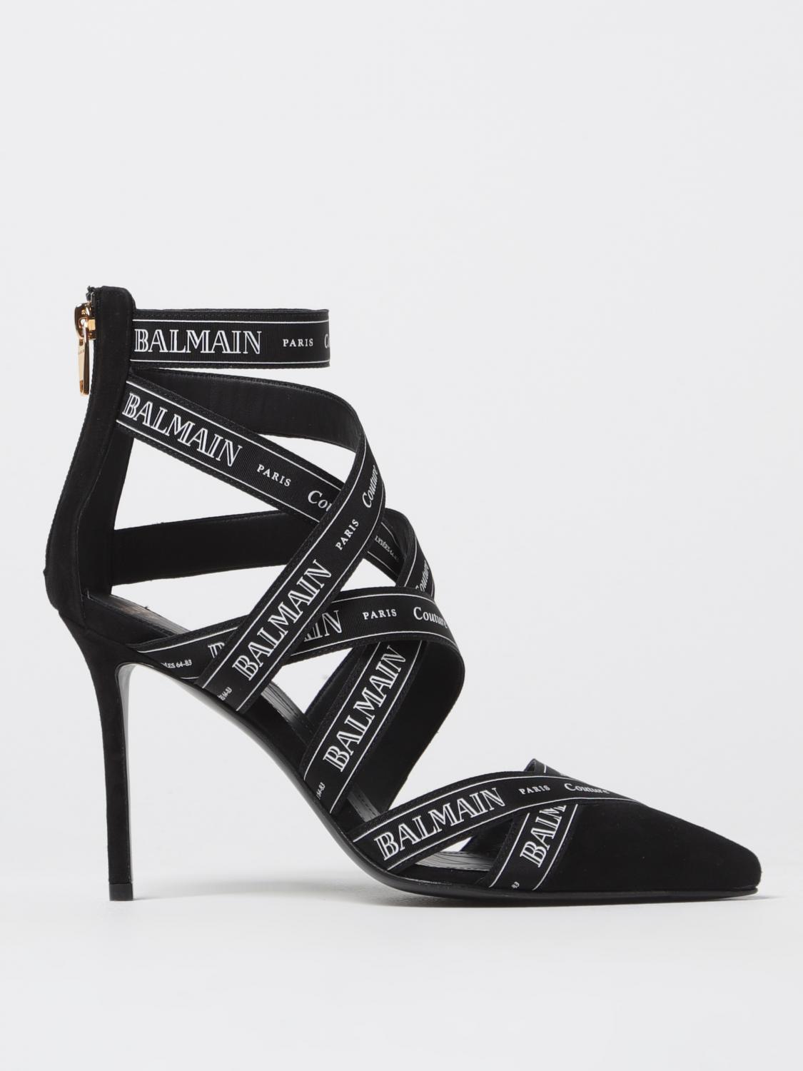 Balmain Couture 95 Ribbon Pumps In Schwarz