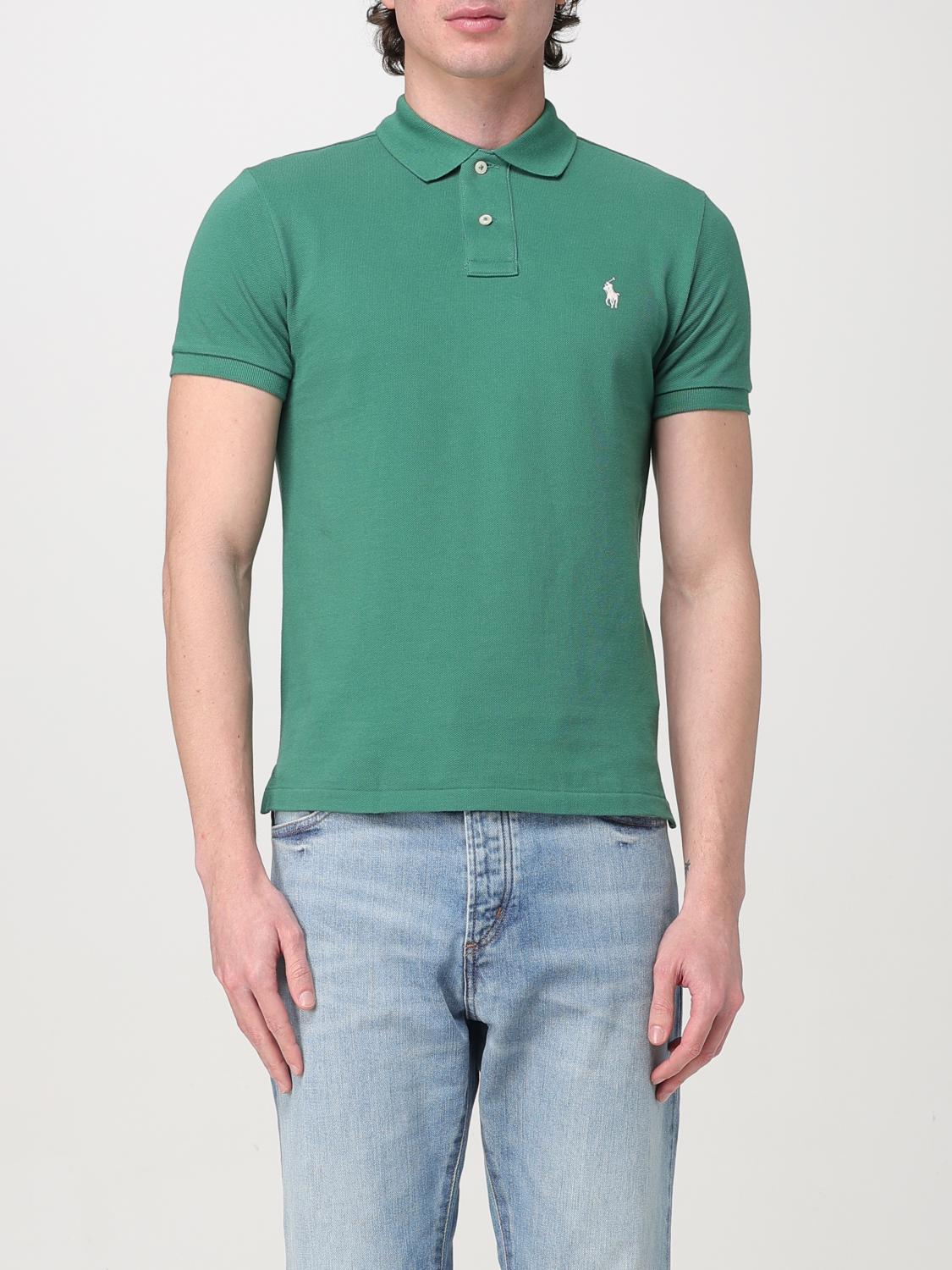 Polo Ralph Lauren Polo Shirt  Men Color Grass Green In Grass Green
