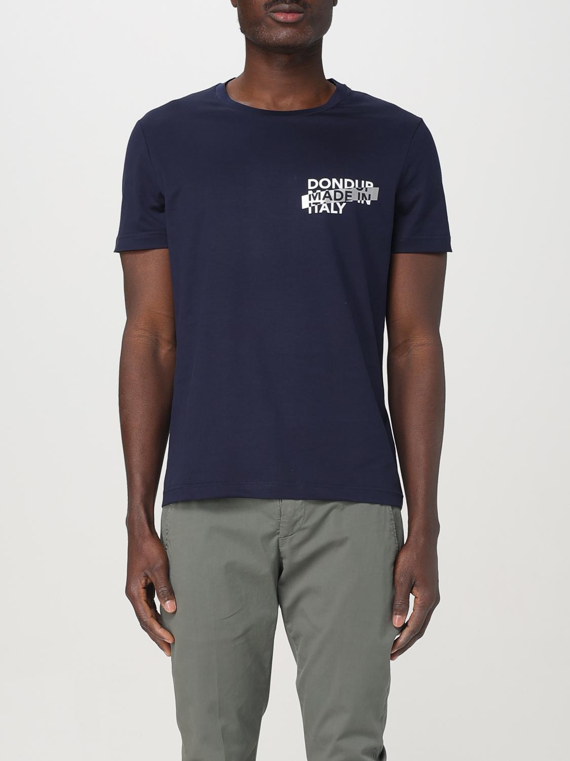 DONDUP T-SHIRT DONDUP MEN COLOR BLUE G58355009