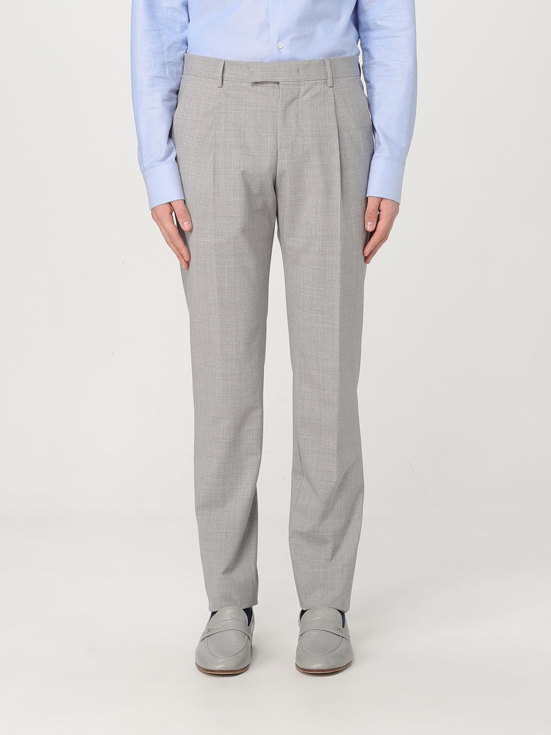 Pt Torino Pantalone Lana Stretch Ten Trousers In Grey