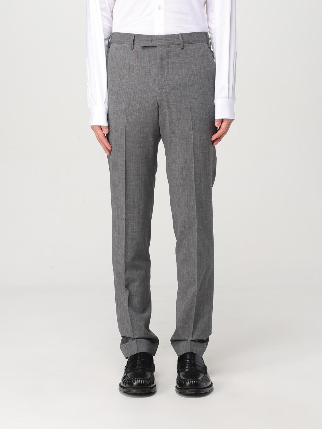 Pt Torino Man Pants Dark Brown Size 32 Virgin Wool In Grey 1