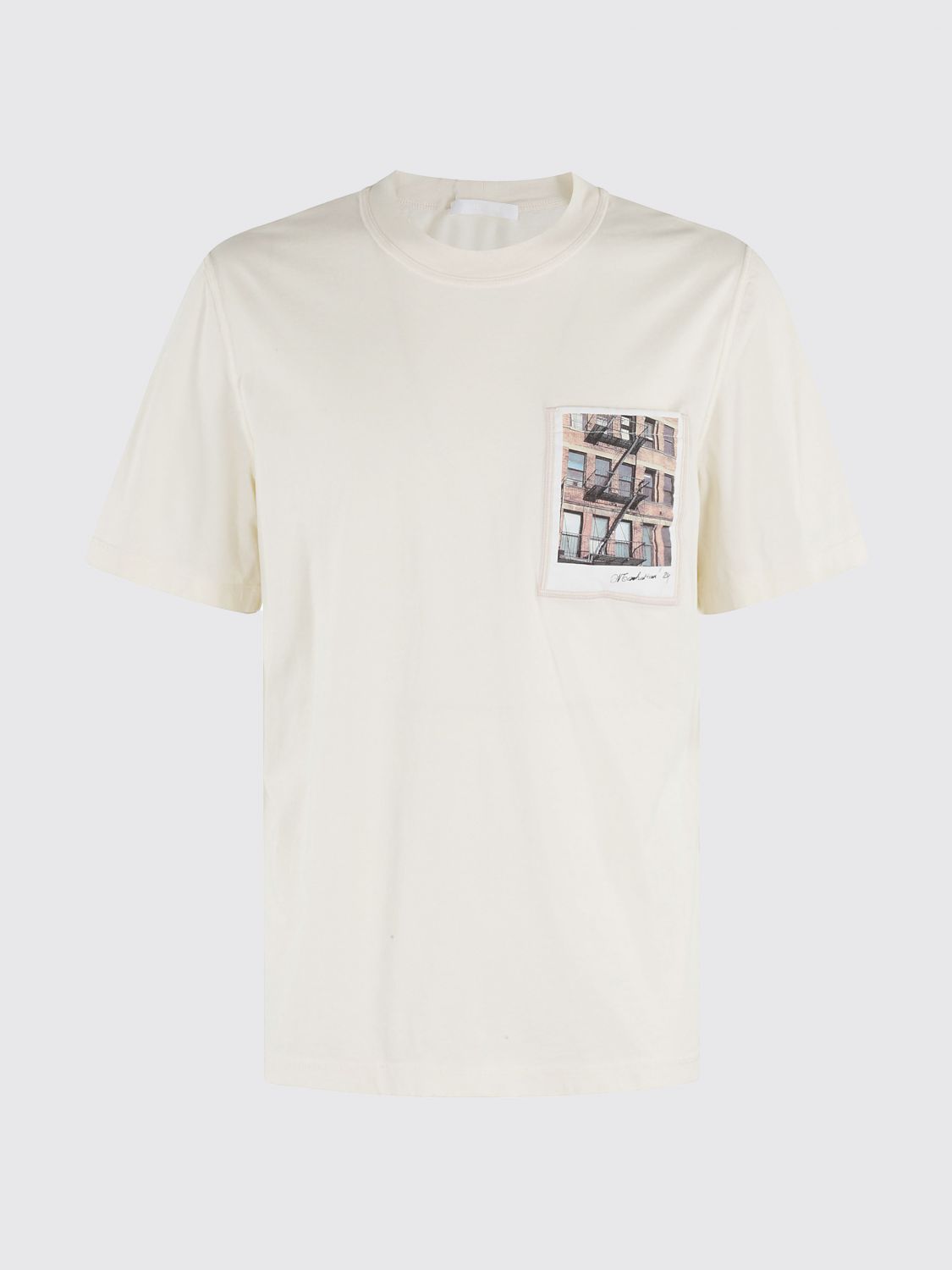 Helmut Lang T-shirt Men Color White In White