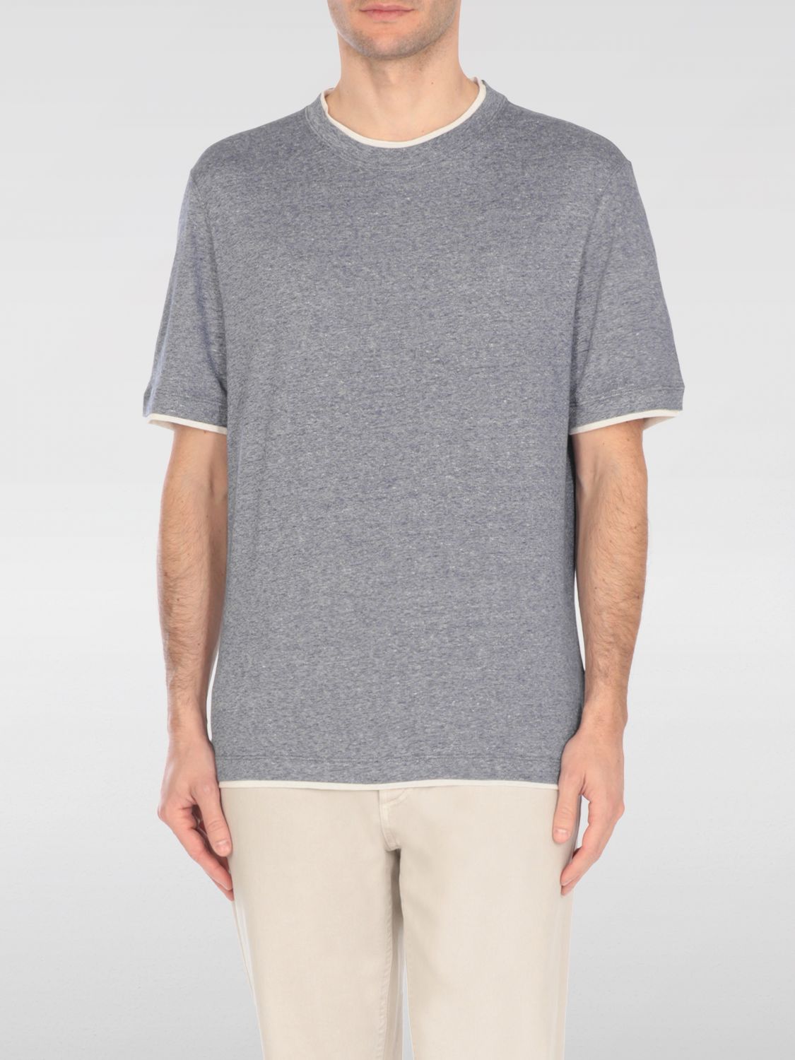 Brunello Cucinelli T-shirt With Faux-layering