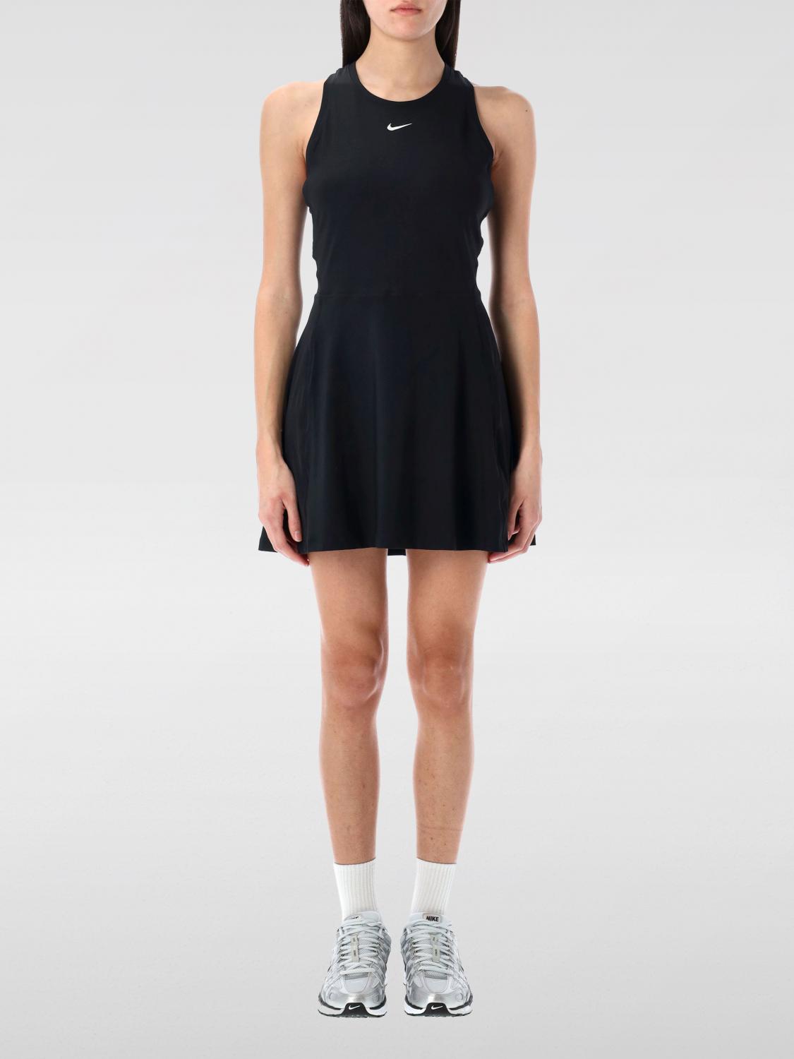 Nike Stretch Mini Dress Racer Back In Schwarz