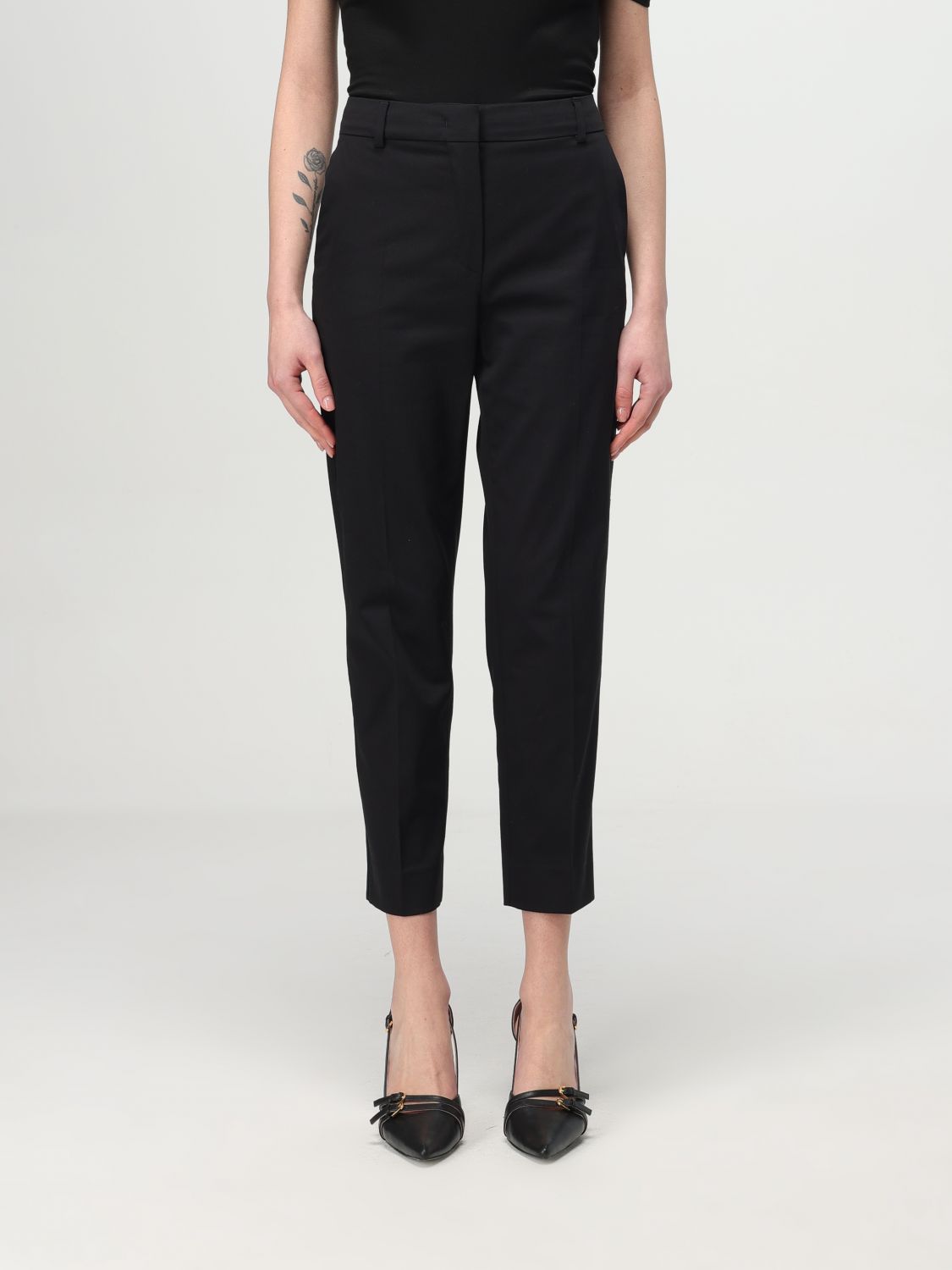 Max Mara Pants Woman Black In Black