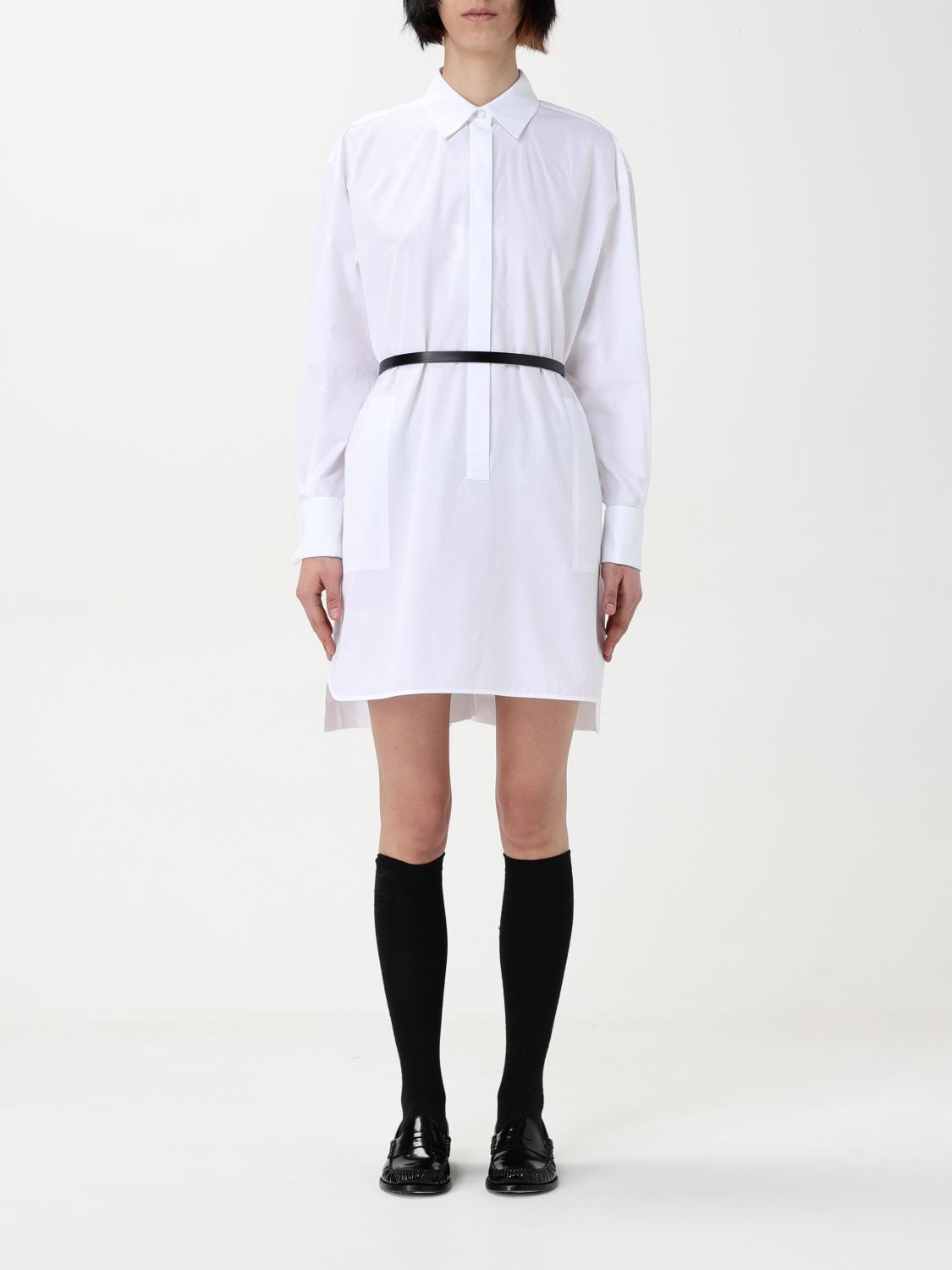 Max Mara Dress Woman White In Weiss