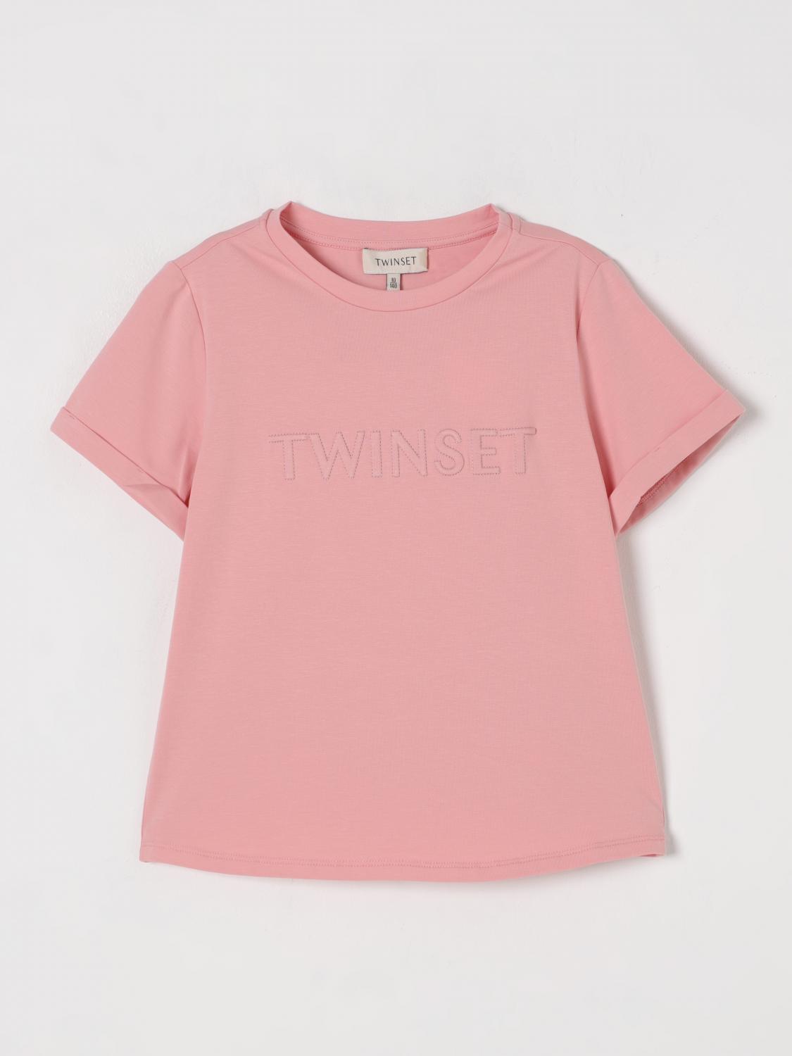 Shop Twinset T-shirt Kids Color Pink