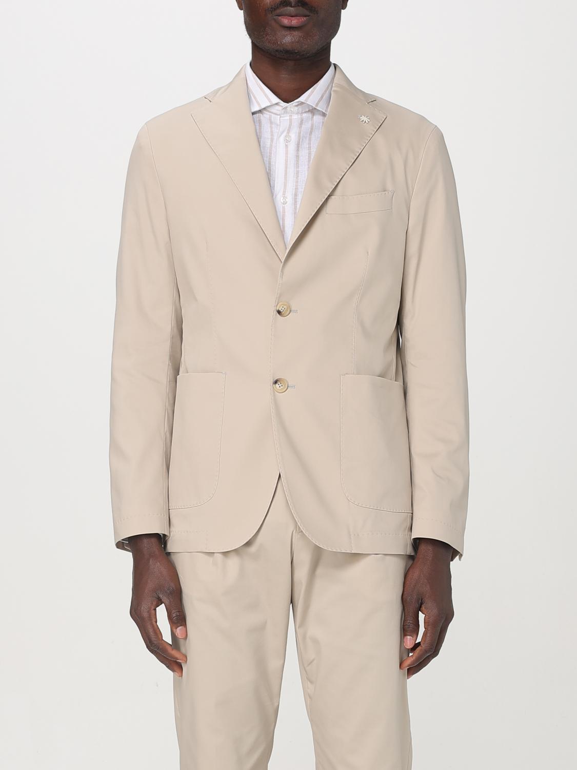 Manuel Ritz Blazer Men Color Brown In Beige