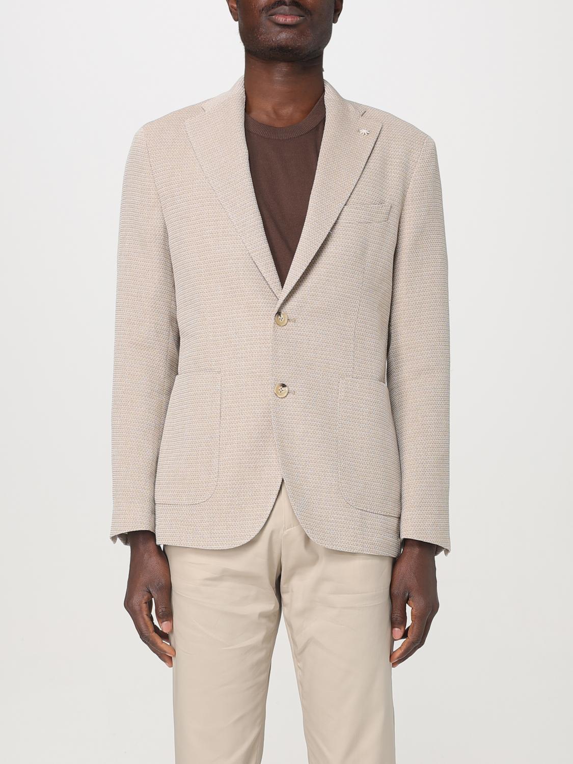 Manuel Ritz Blazer Men Color Brown In Beige