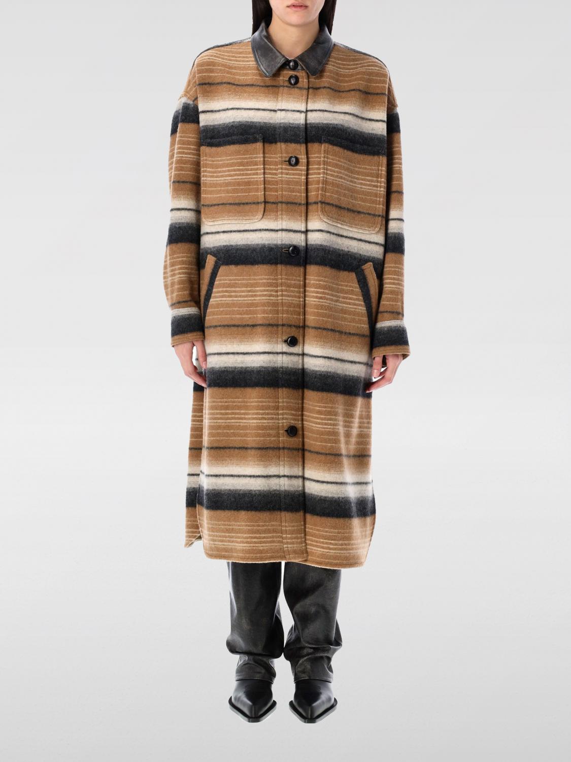 Shop Isabel Marant Étoile Coat Isabel Marant Etoile Woman Color Camel